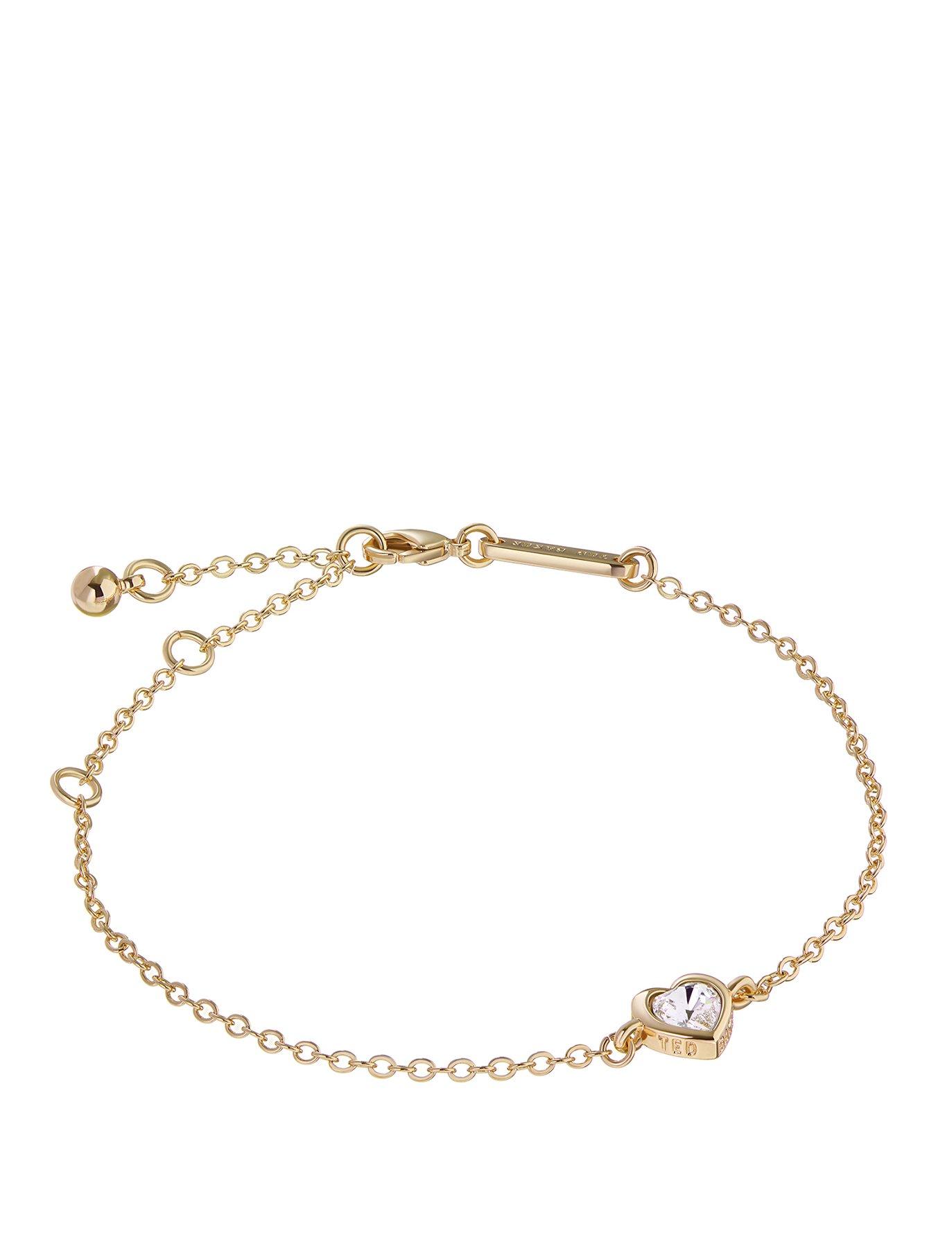Ted Baker HANSAA: Crystal Heart Adjustable Bracelet