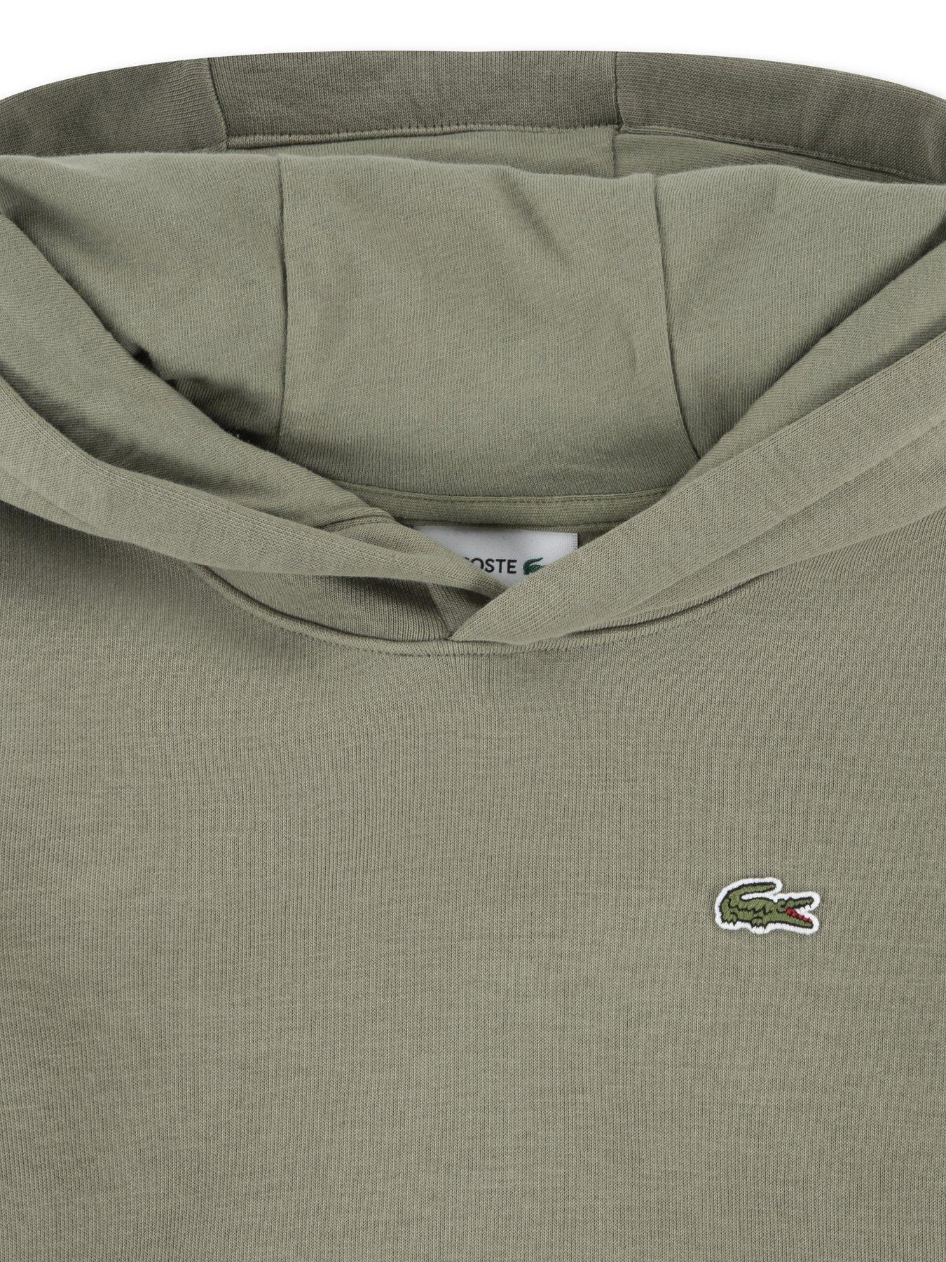 Image 3 of 3 of Lacoste Boys Core Fleece Pullover Hoodie - Khaki