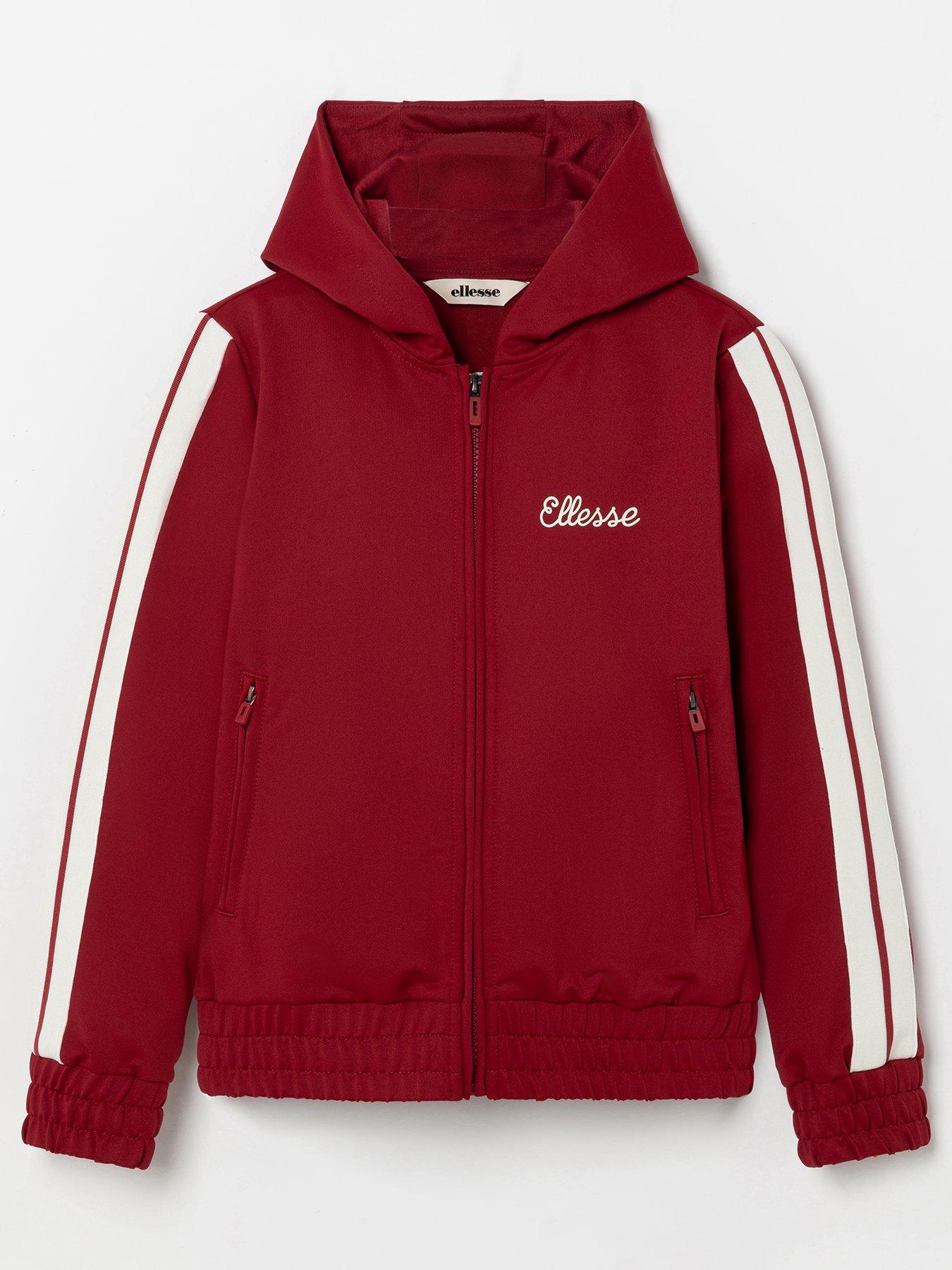 Ellesse Junior Andosi Full Zip Hoodie - Red