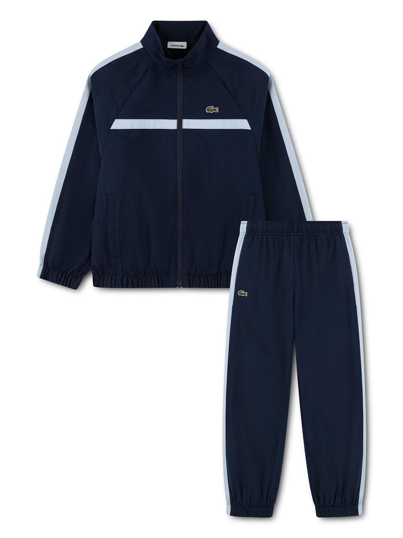 Lacoste Unisex Taffeta Colour Block Tracksuit - Midnight Blue