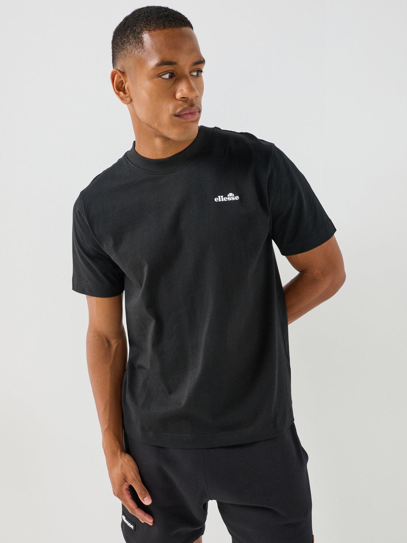 Ellesse Men's Acciano Crew Neck Logo T-Shirt - Black