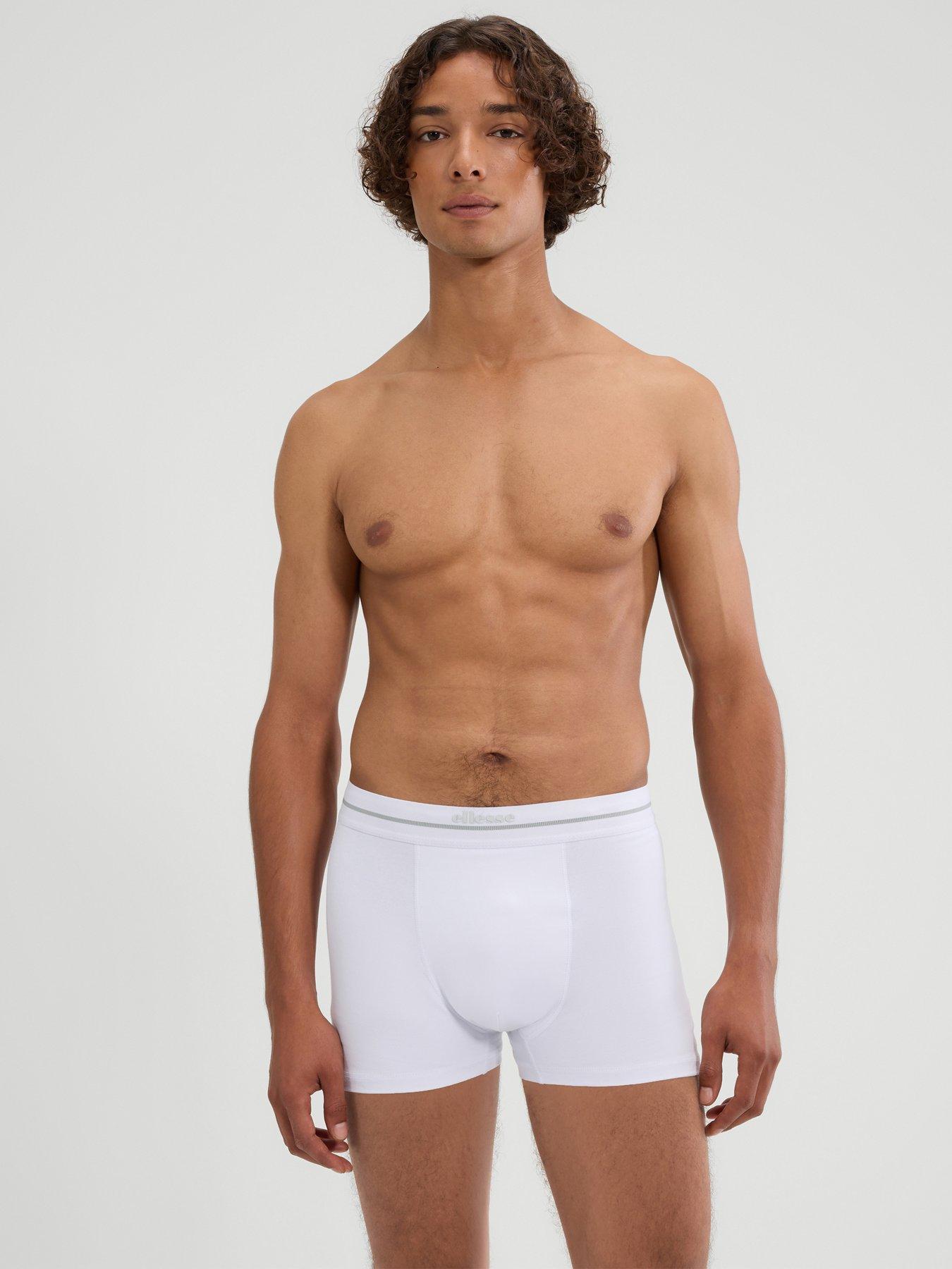 Image 5 of 6 of Ellesse Mens Ambria Stretch Cotton 3 Pack Trunks - Multi