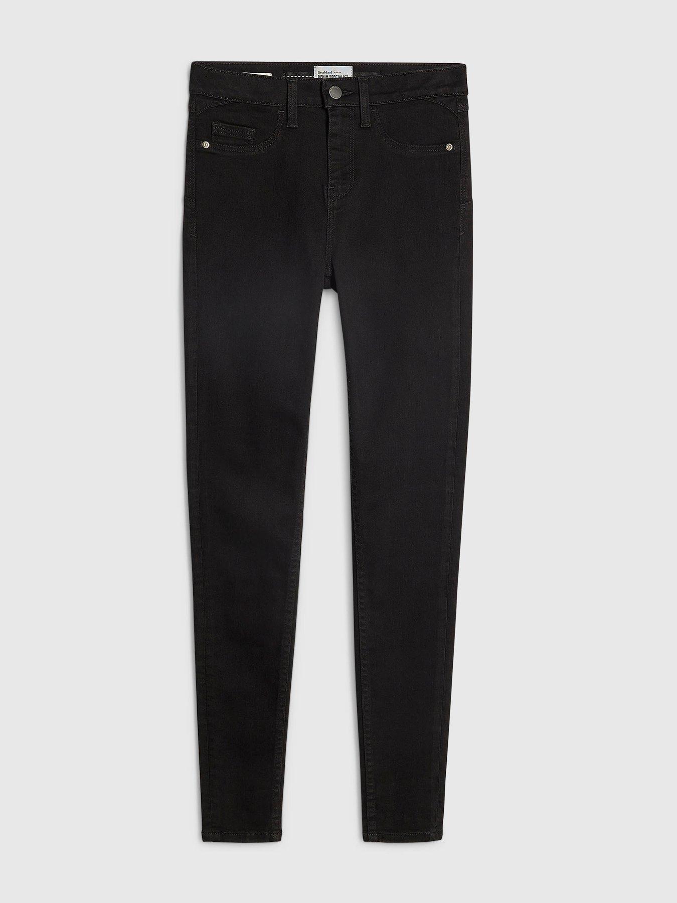 Image 5 of 6 of River Island Molly Watford Sculpt Skinny Jeans - Black