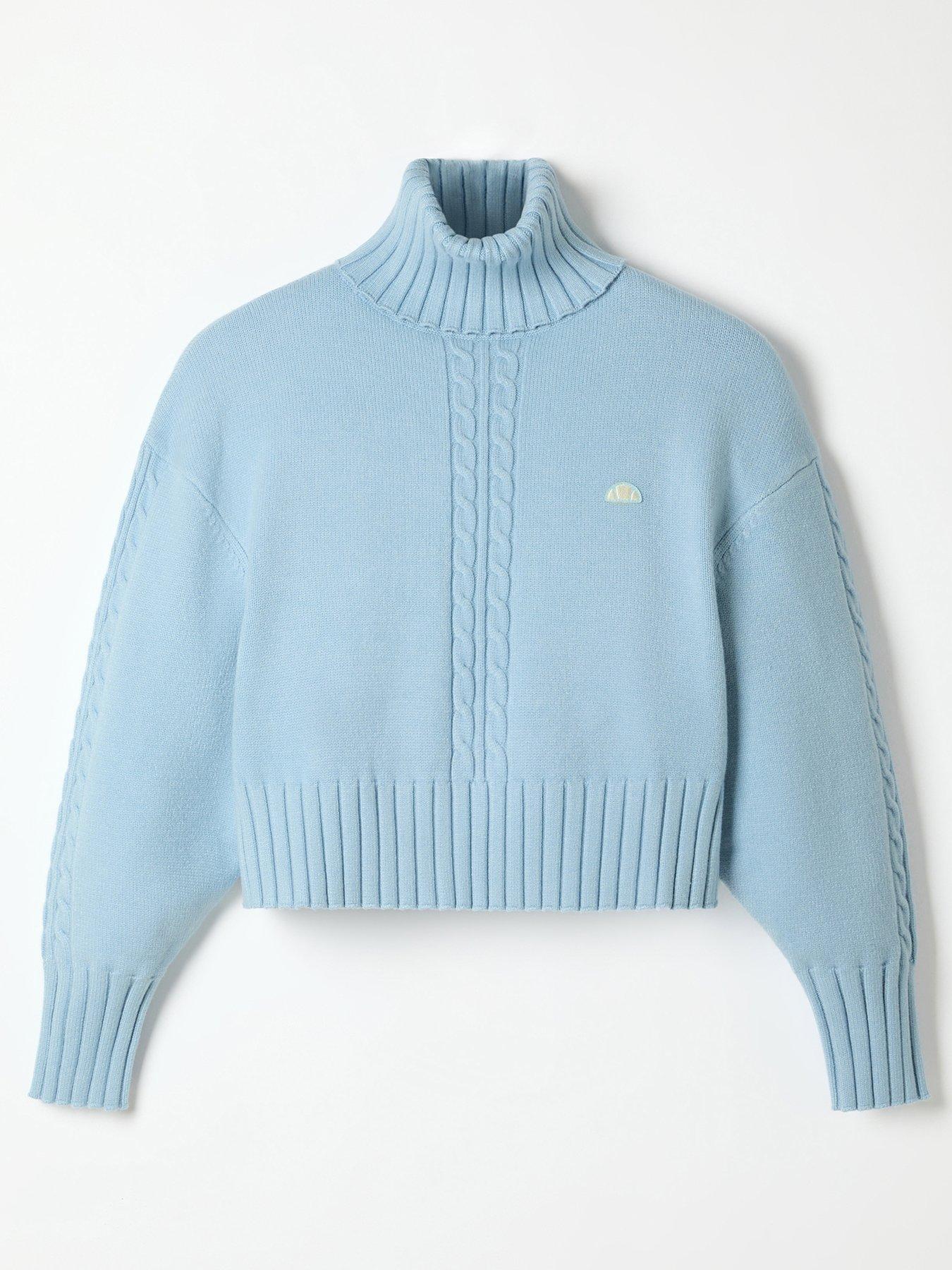 Image 5 of 5 of Ellesse Womens Castagnes Sweater - Blue