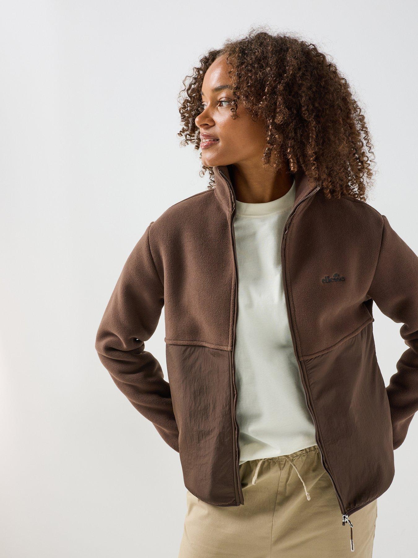 Ellesse Womens Valaperta Full Zip Jacket - Brown