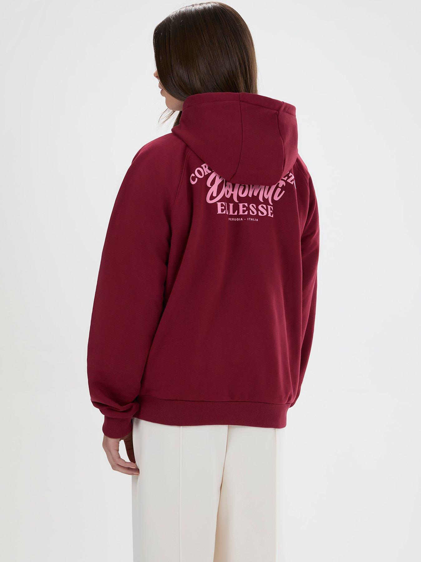 Image 2 of 4 of Ellesse Womens Dolomiti Hoodie - Red