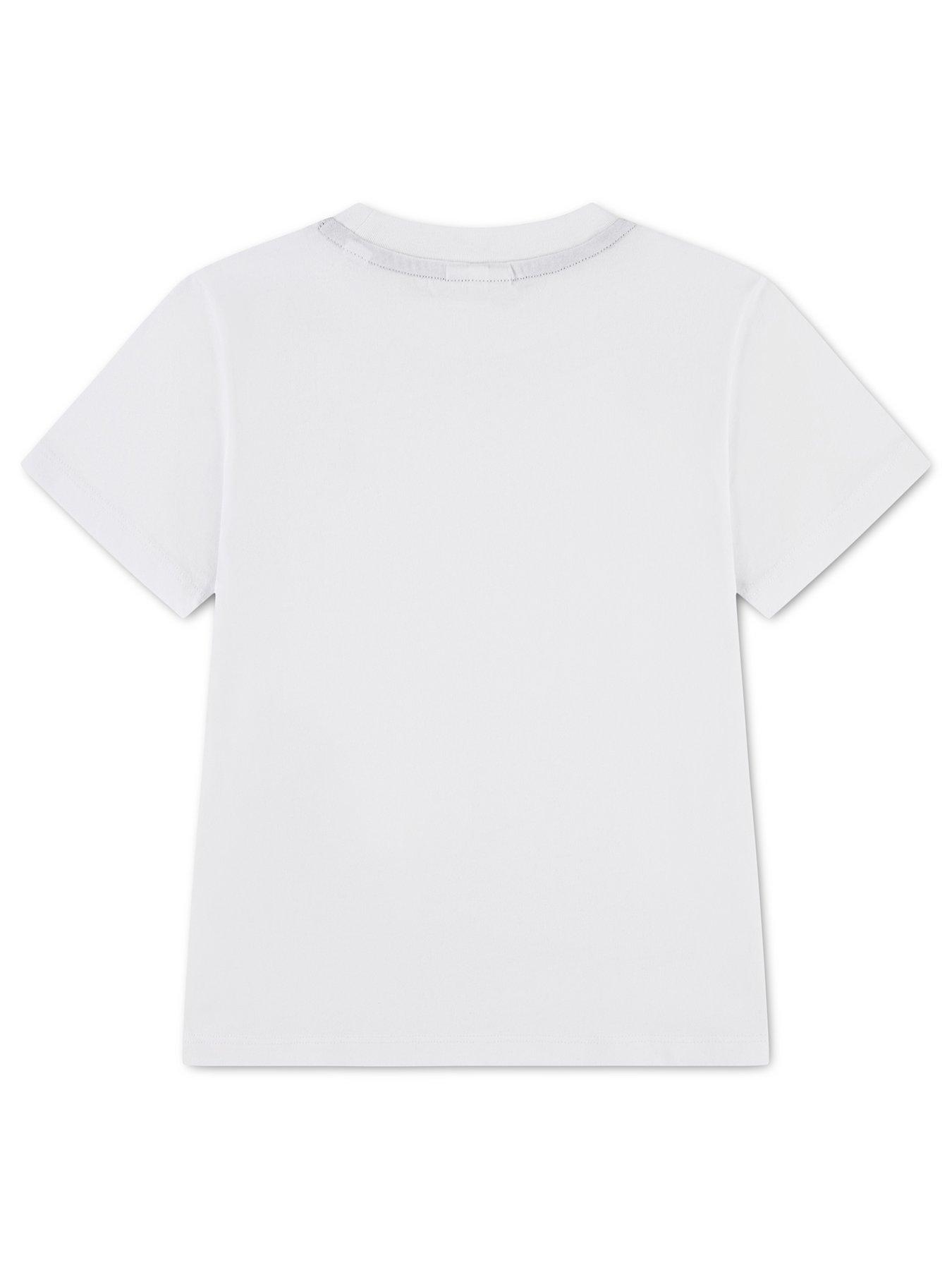 Image 2 of 2 of Lacoste Unisex Cotton Crew Neck T-Shirt - White