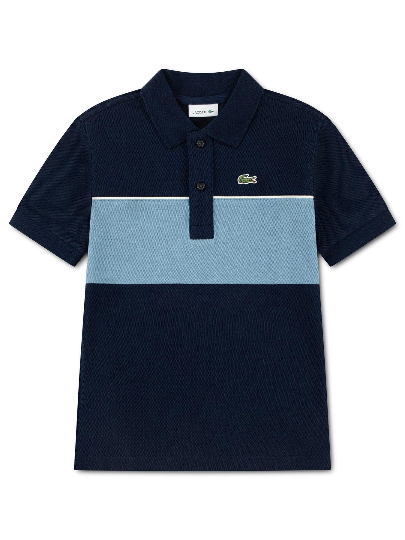 Lacoste Contrast Band Petit Piqué Polo Shirt - Midnight Blue