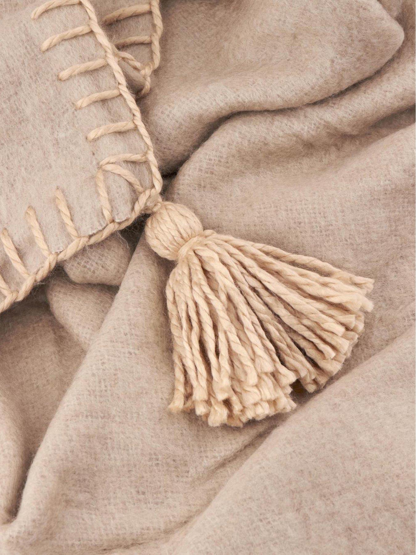 Image 2 of 2 of Furn Lowen Wool 130x170 Throw Natural