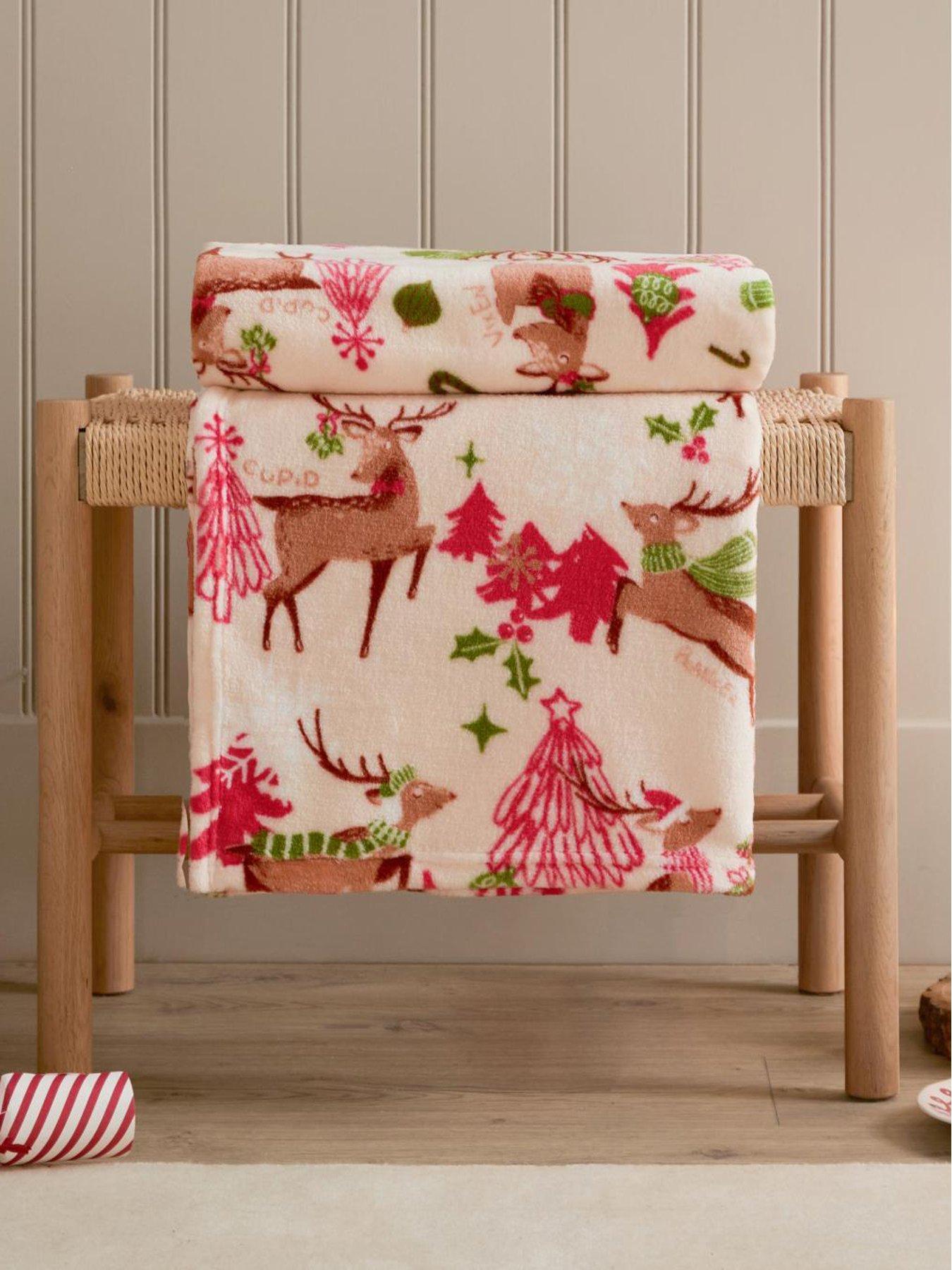 Duvet Day Sleigh Team 130x150 Throw Multi