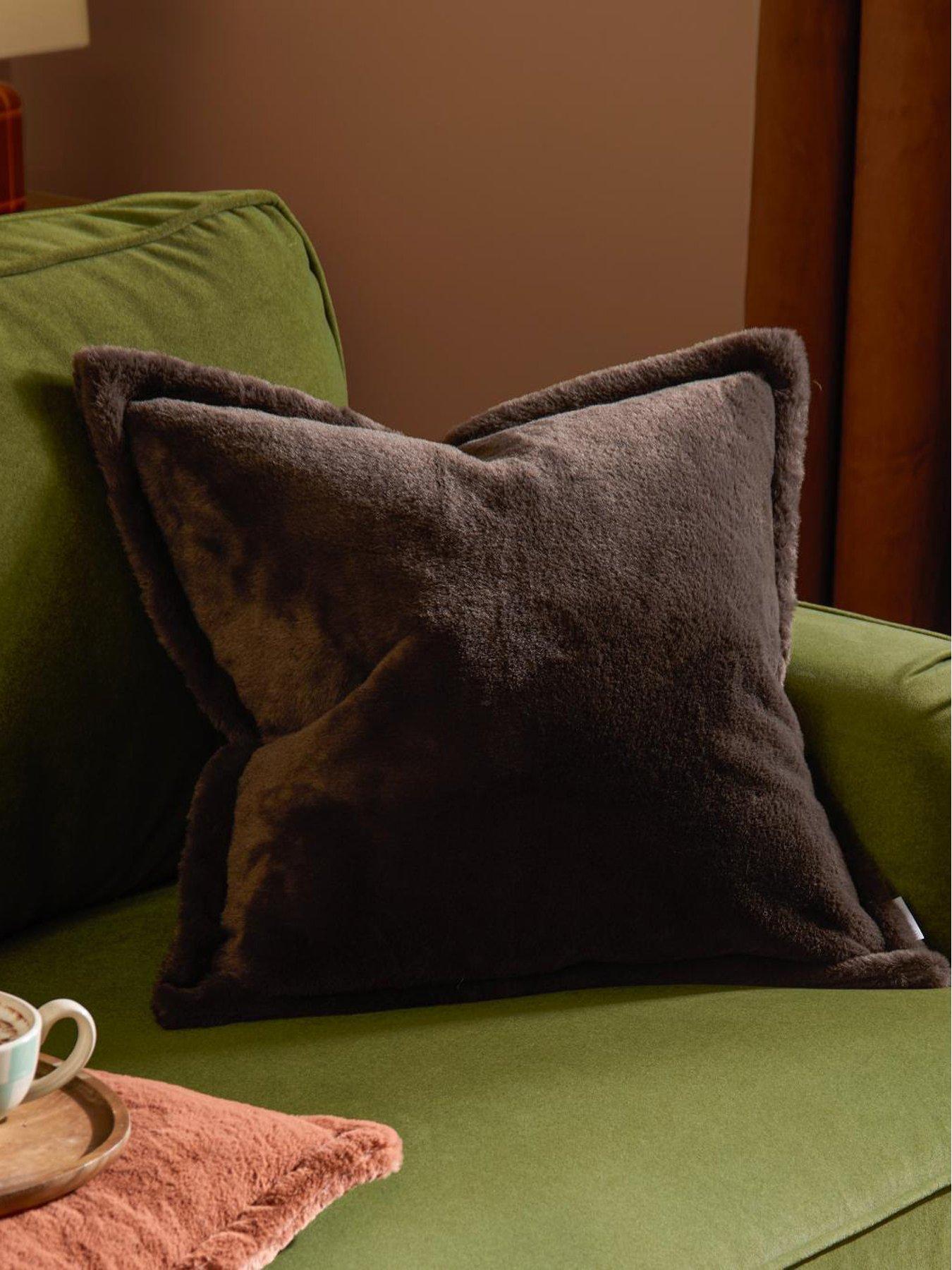 Image 1 of 7 of Furn Kallu 55x55 Polyester Cushion Chocolate
