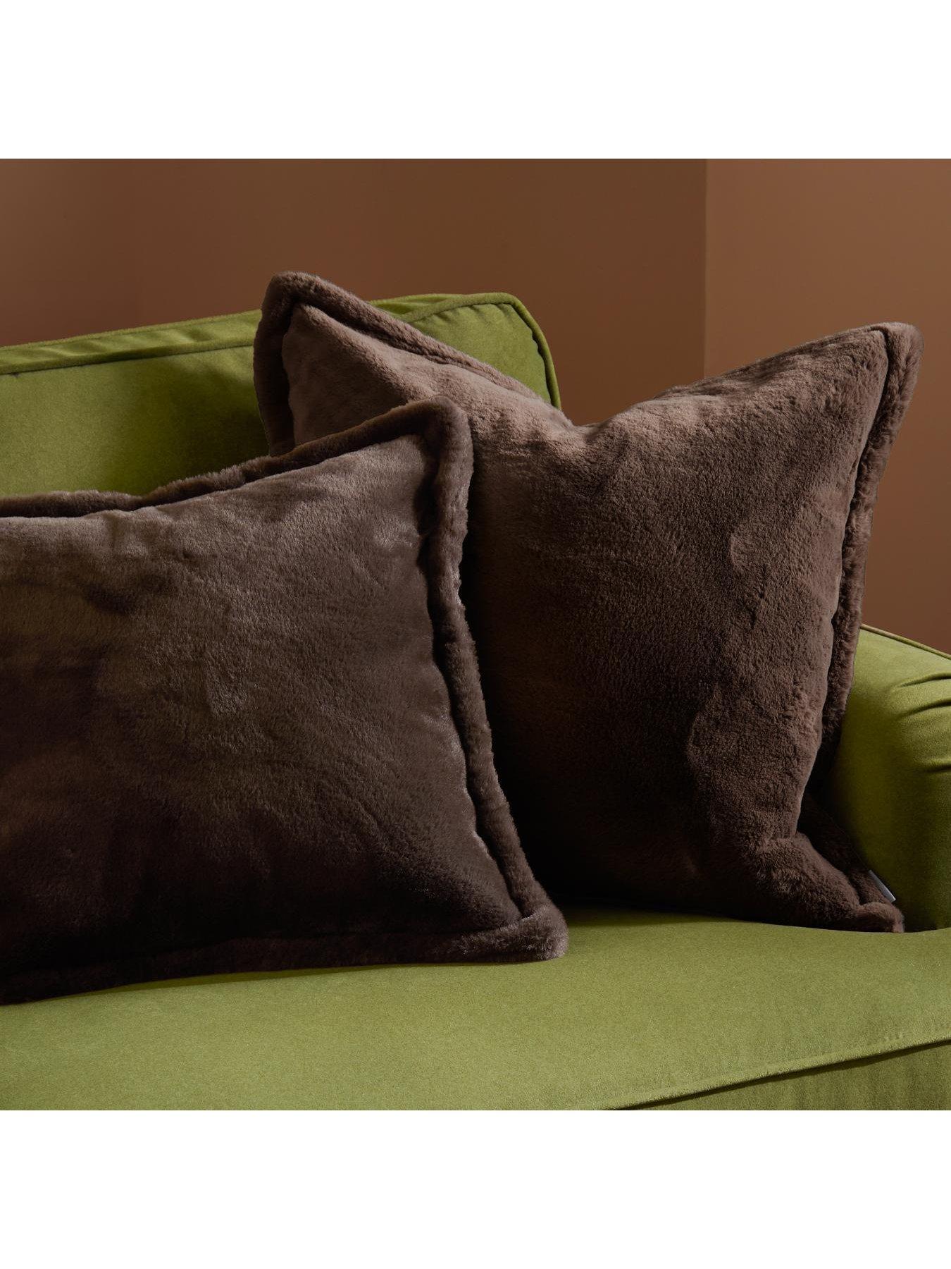 Image 7 of 7 of Furn Kallu 55x55 Polyester Cushion Chocolate