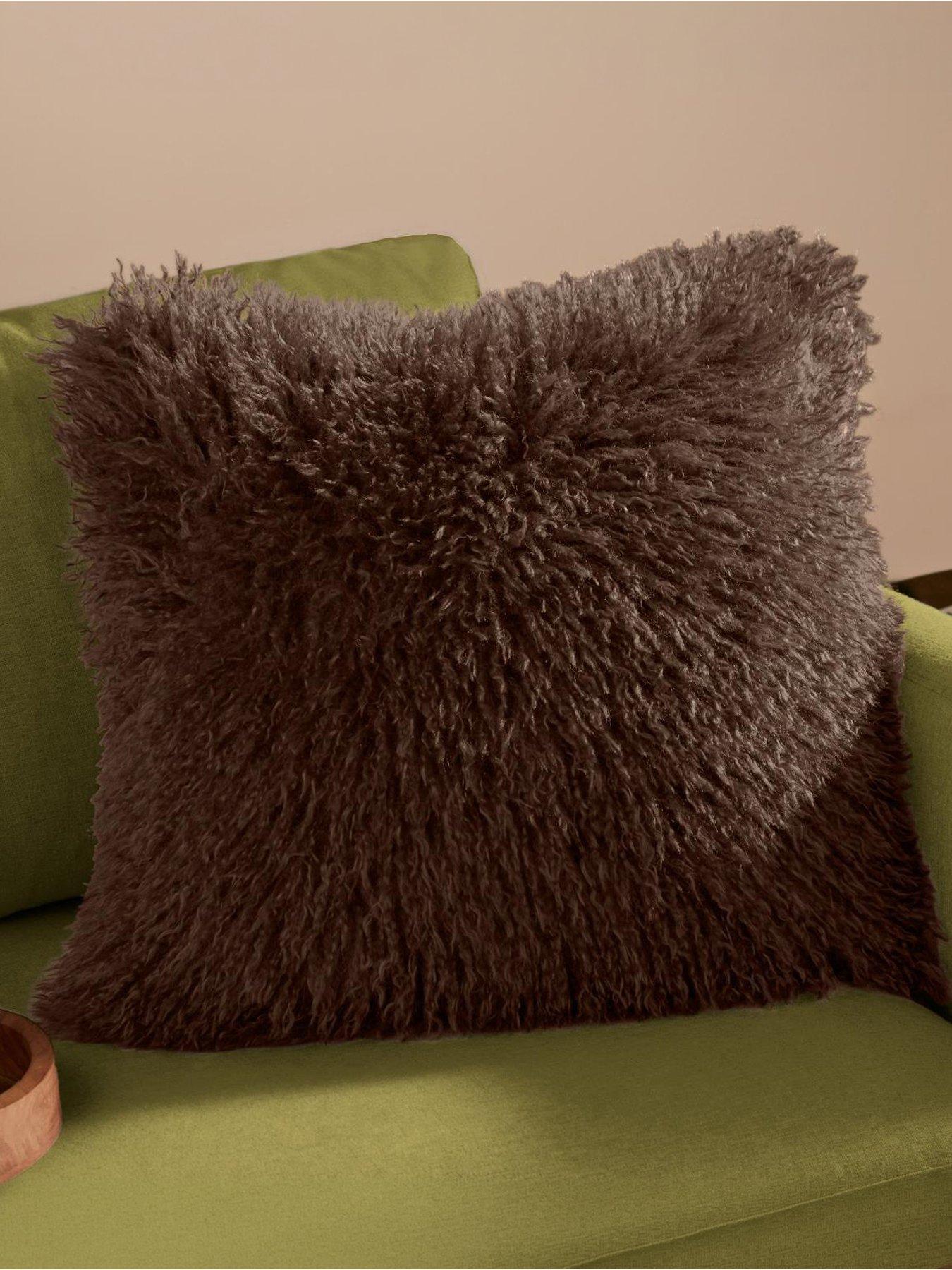 Image 1 of 4 of Furn Rowan 50x50 Polyester Cushion Chocolate