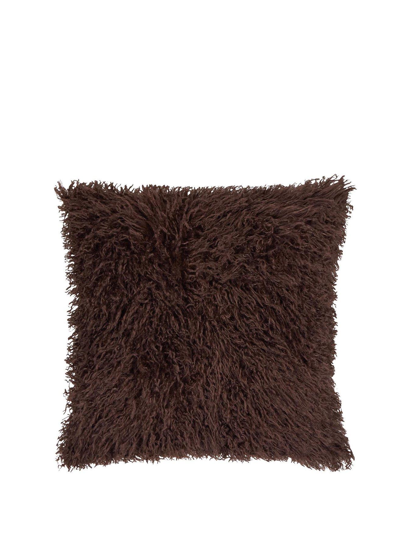 Image 2 of 4 of Furn Rowan 50x50 Polyester Cushion Chocolate