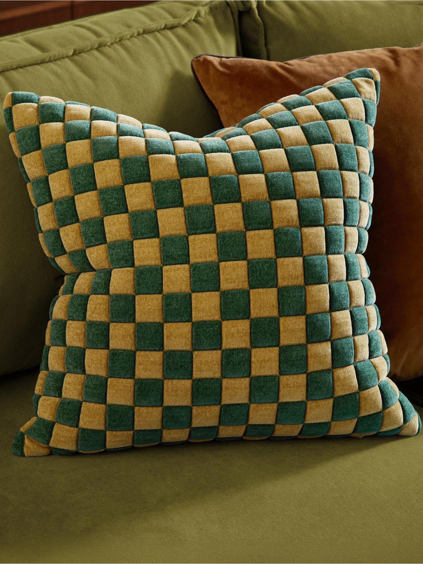 Furn Softie Checkerboard 50x50cm Polyester Cushion