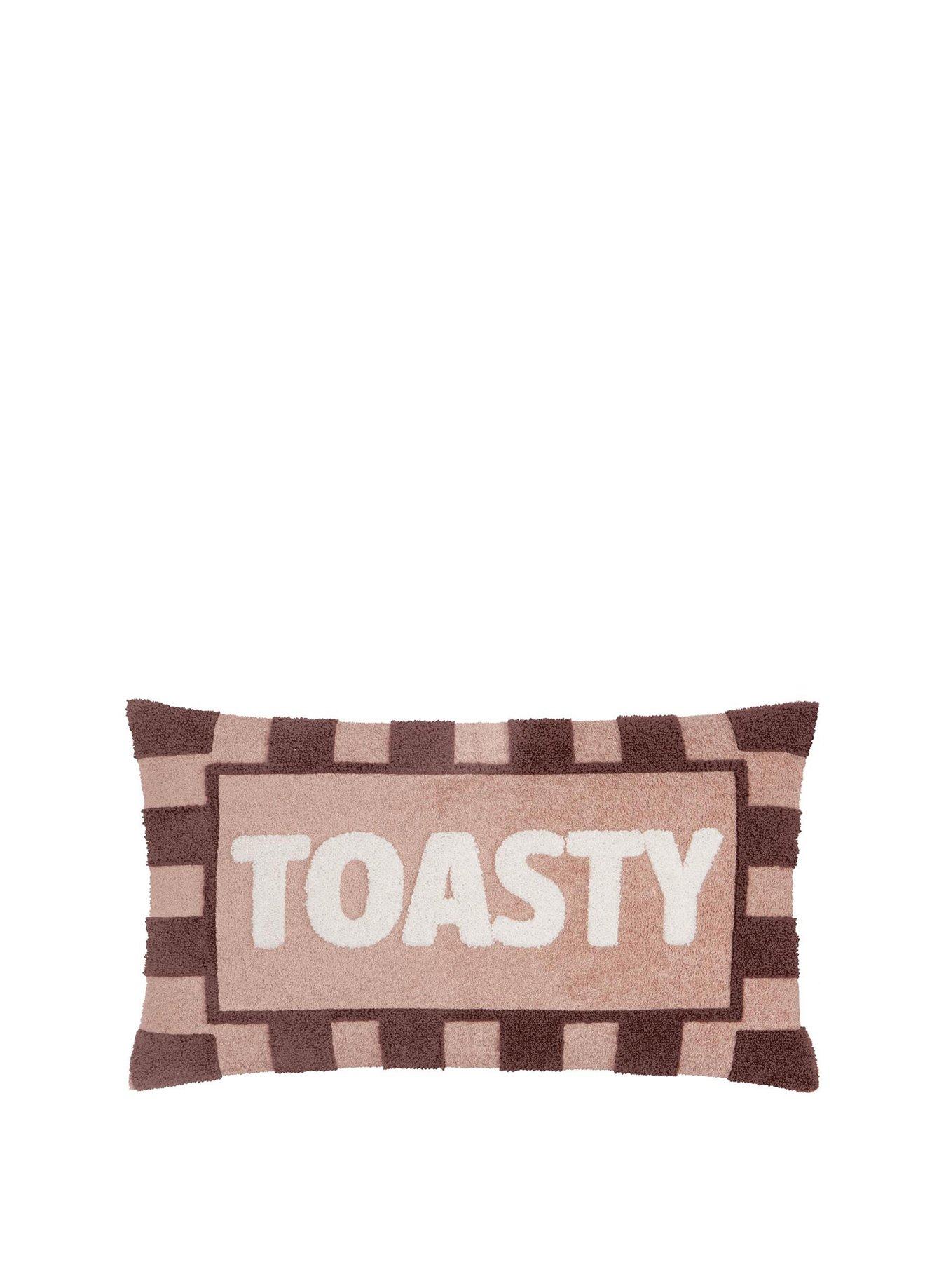 Furn Toasty 30x50 Polyester Cushion Pink/chocolate