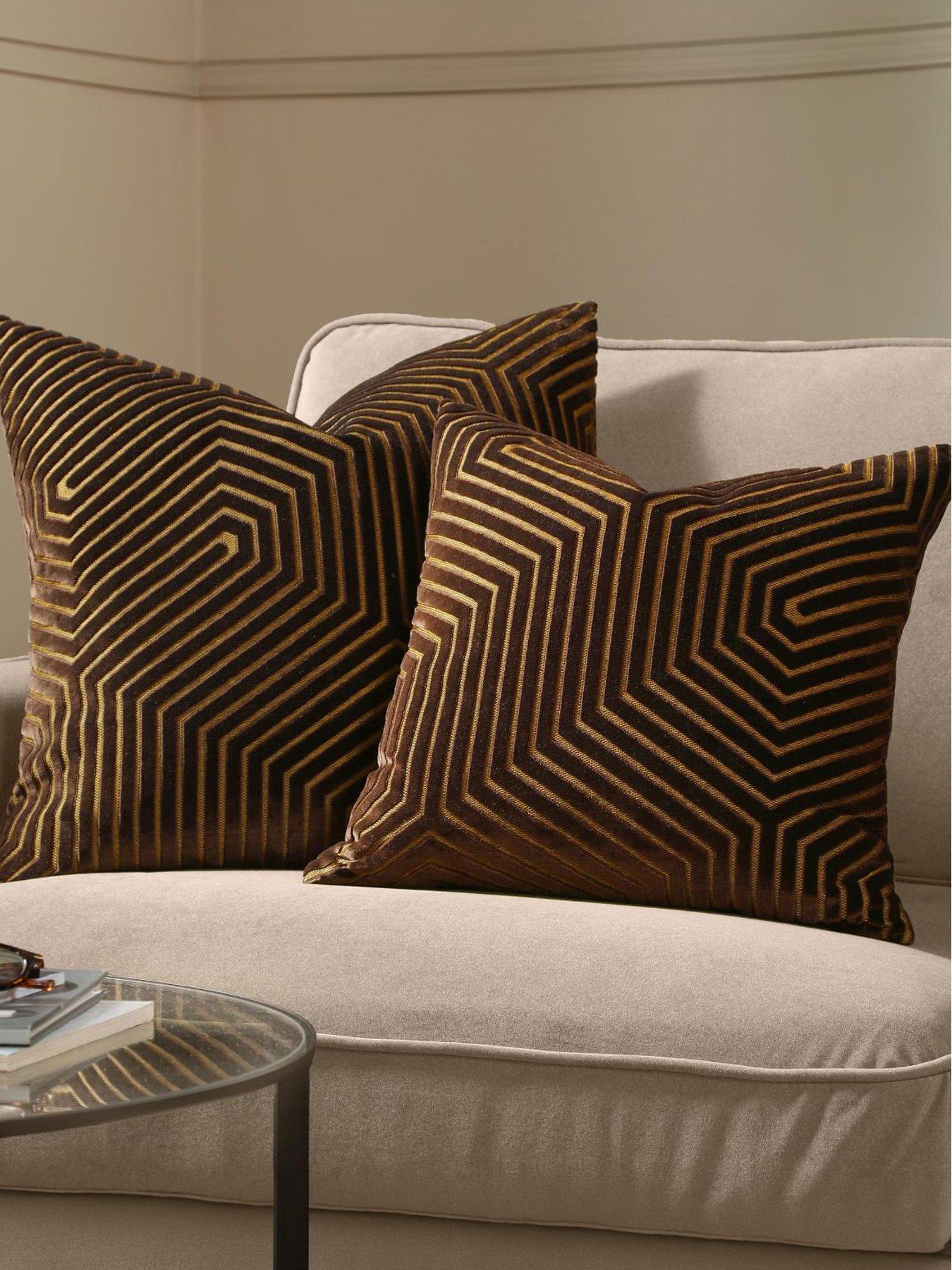 Paoletti Evoke 55x55 Polyester Cushion Chocolate