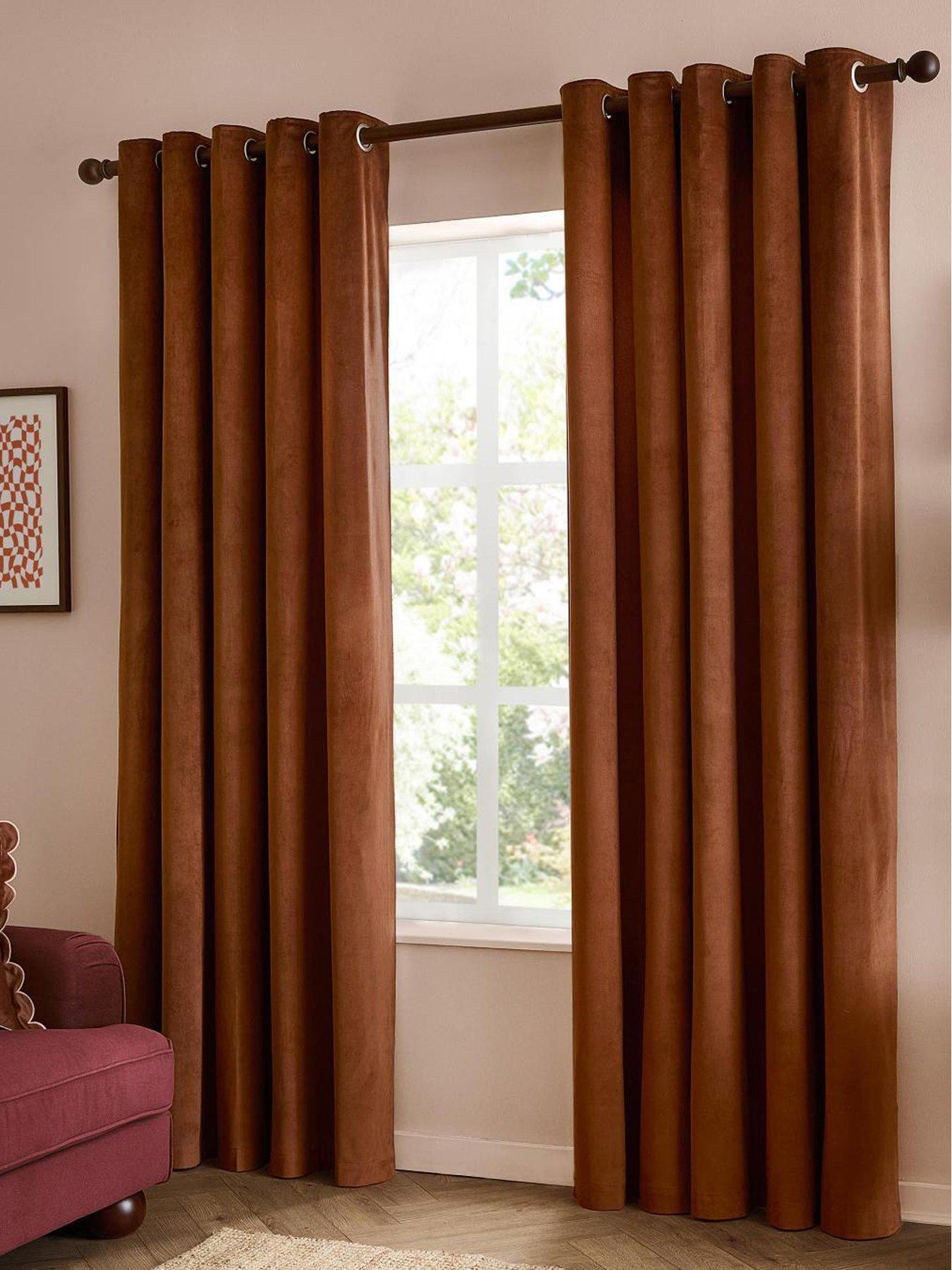Furn The Ultimate Velvet Blackout Eyelet Curtains
