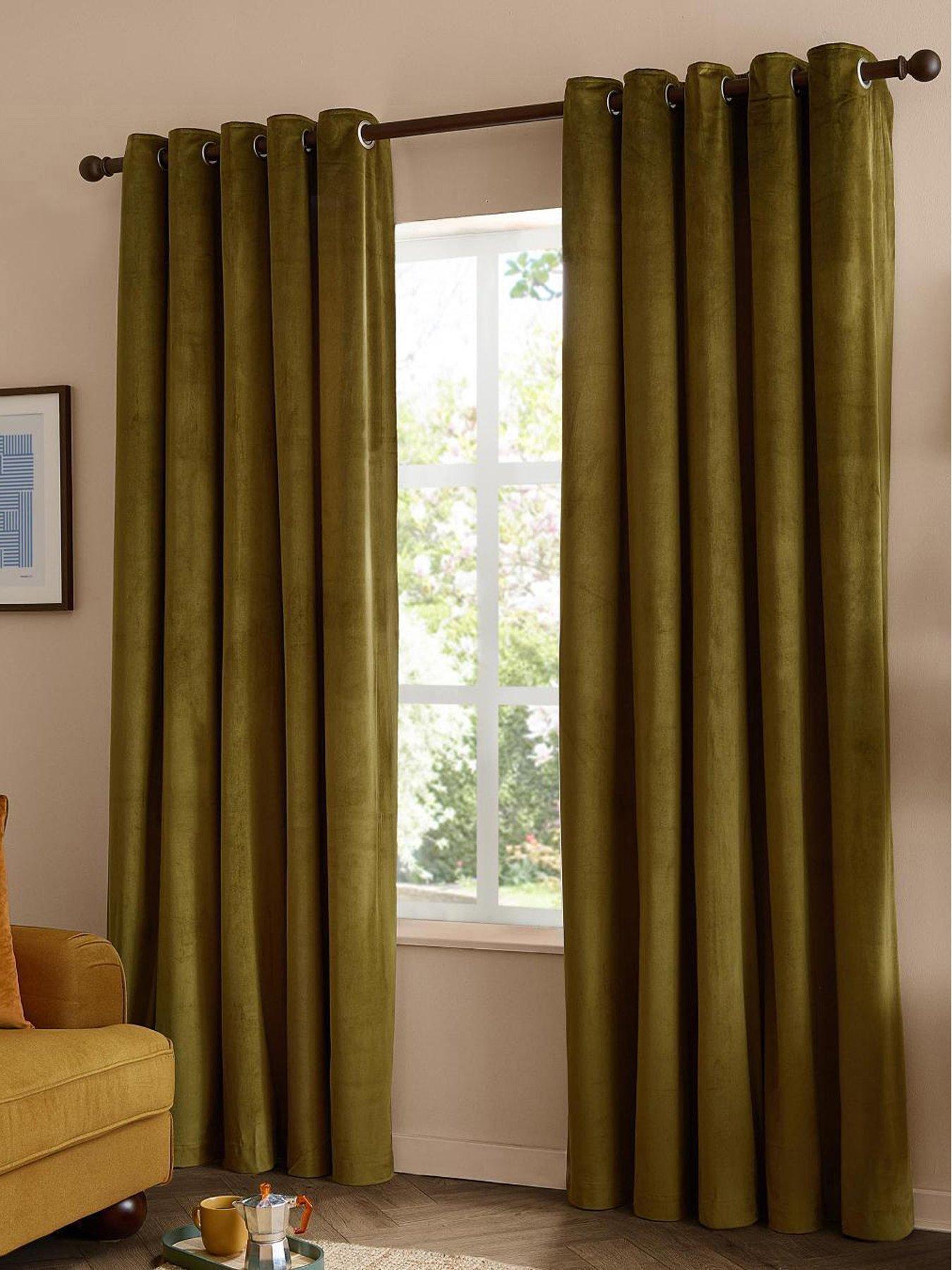 Furn The Ultimate Velvet Blackout Eyelet Curtains