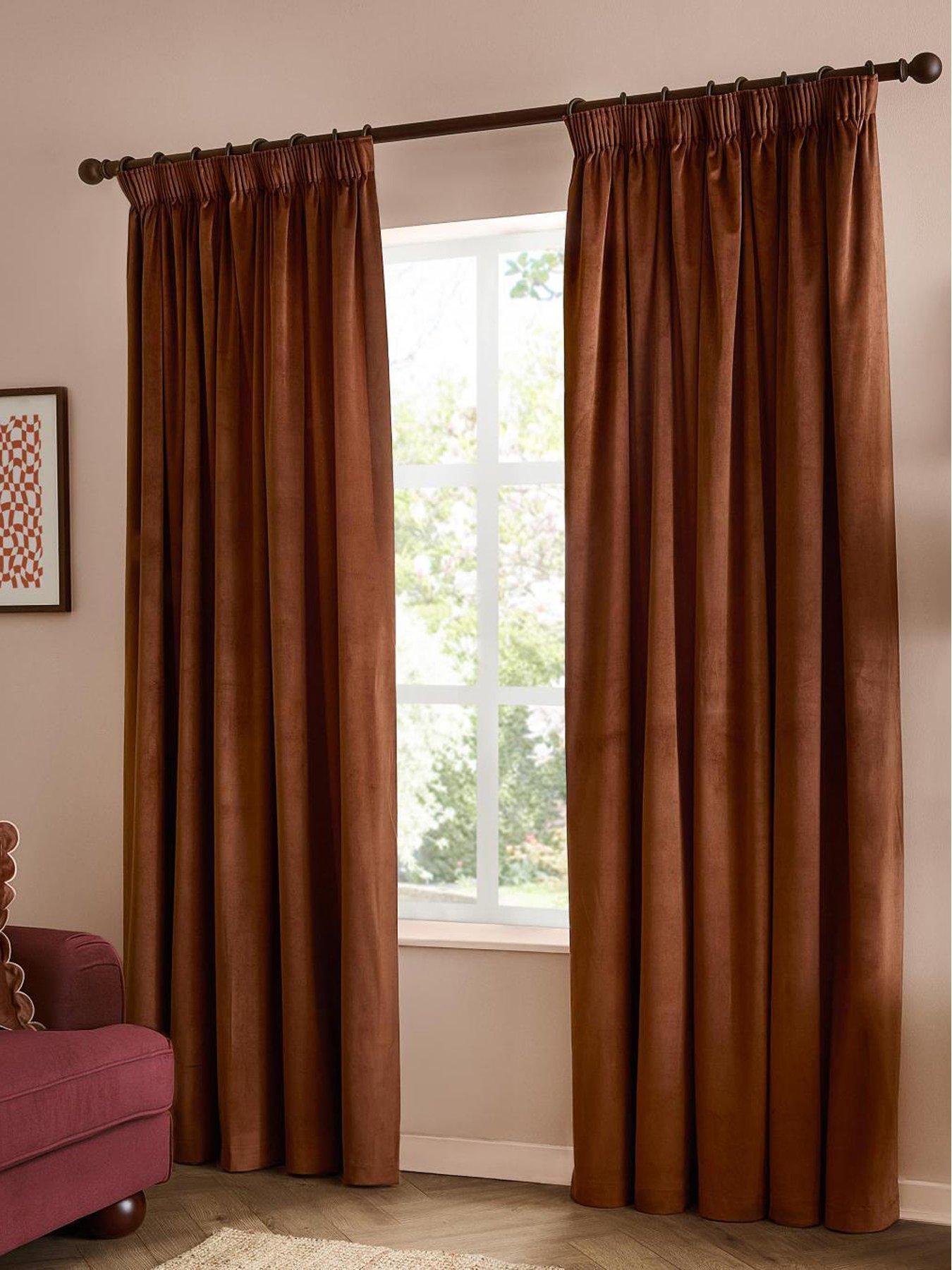 Furn The Ultimate Velvet Pencil Pleat Curtains