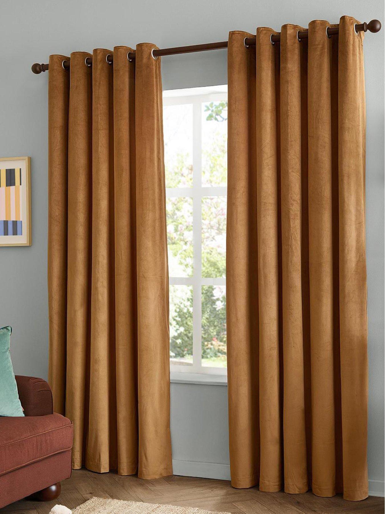 Furn The Ultimate Velvet Blackout Eyelet Curtains