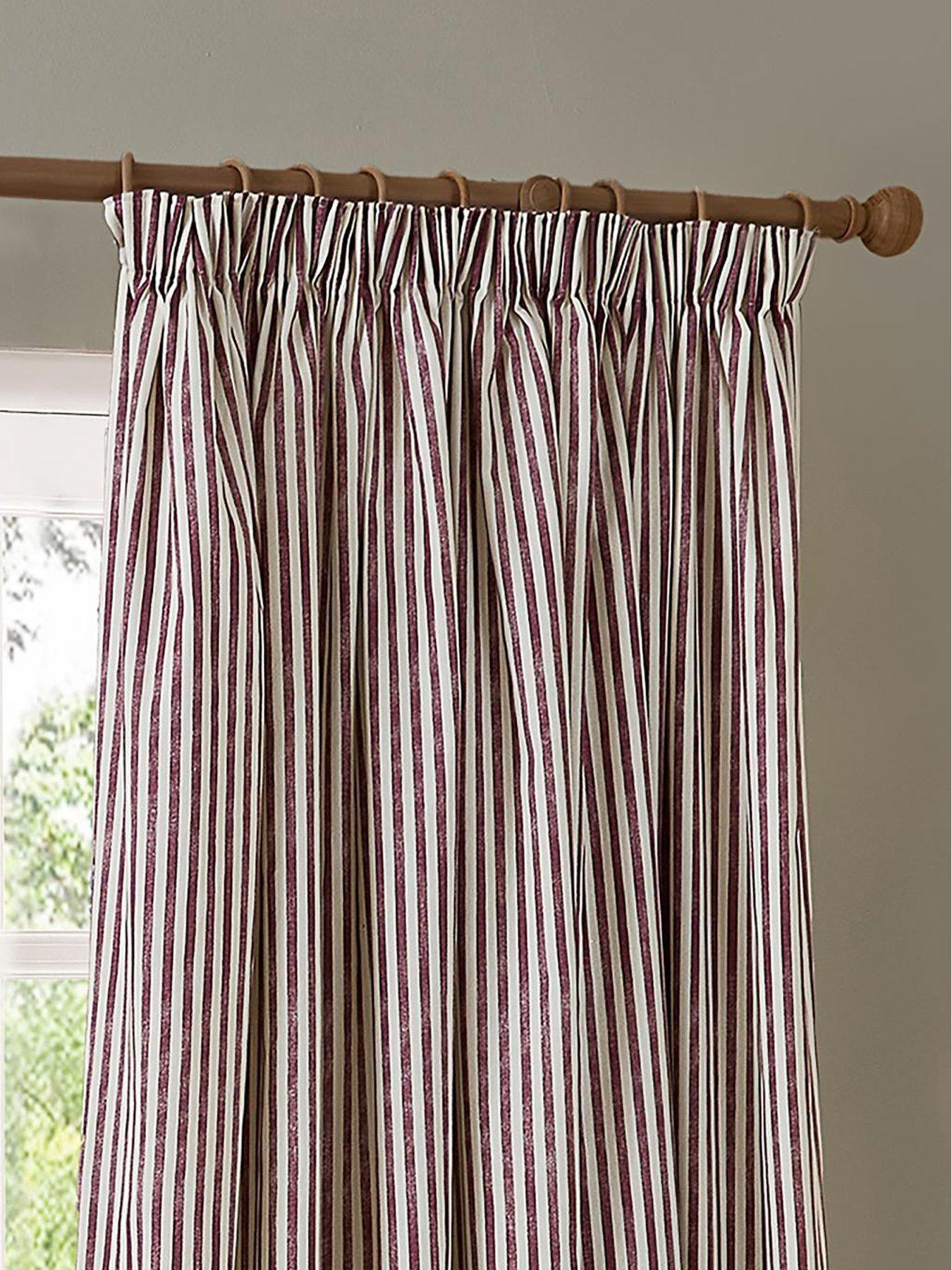 Image 2 of 5 of Yard Hebden 117x183 Pencil Pleat Curtains Beetroot