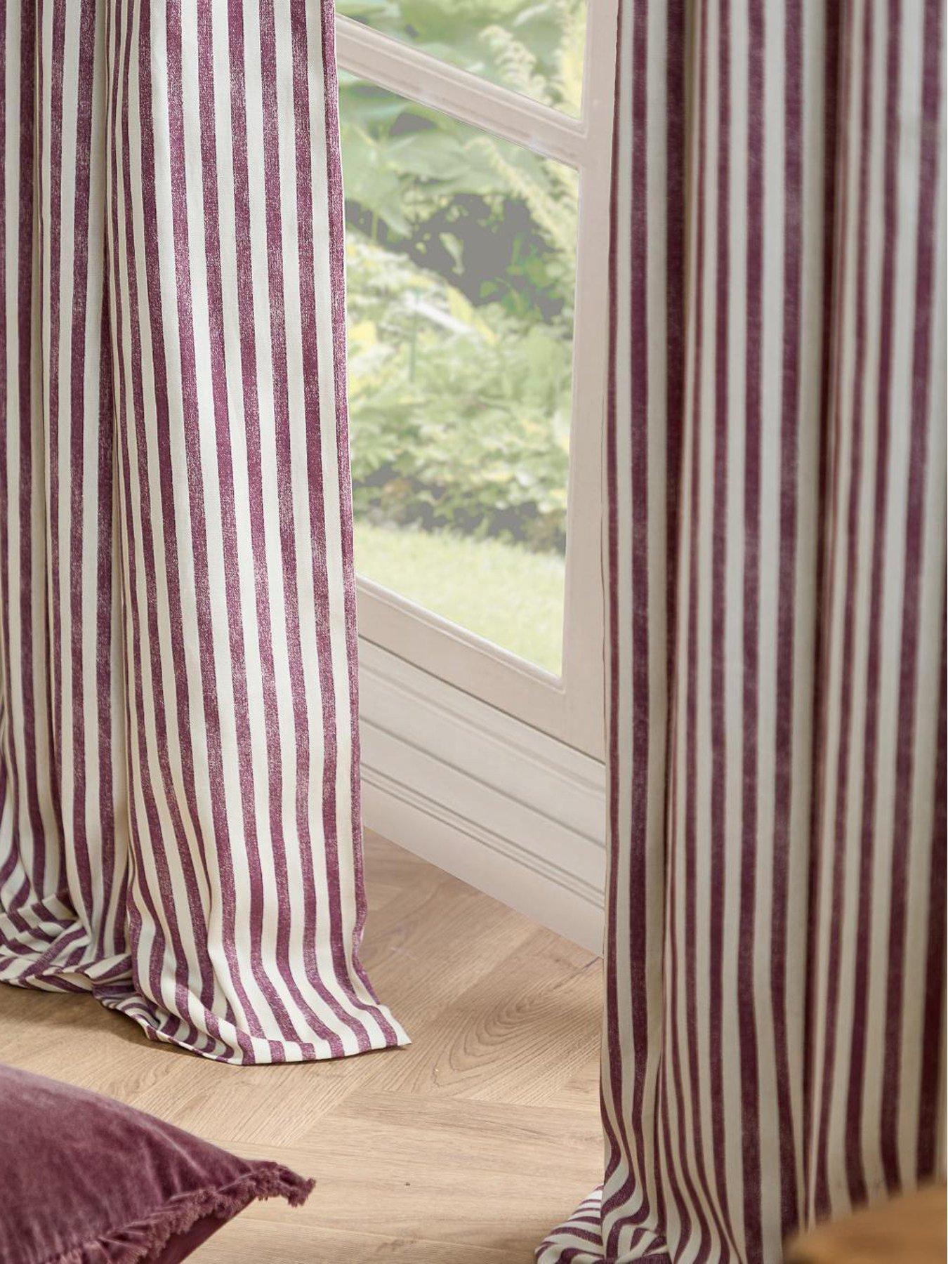 Image 3 of 5 of Yard Hebden 117x183 Pencil Pleat Curtains Beetroot