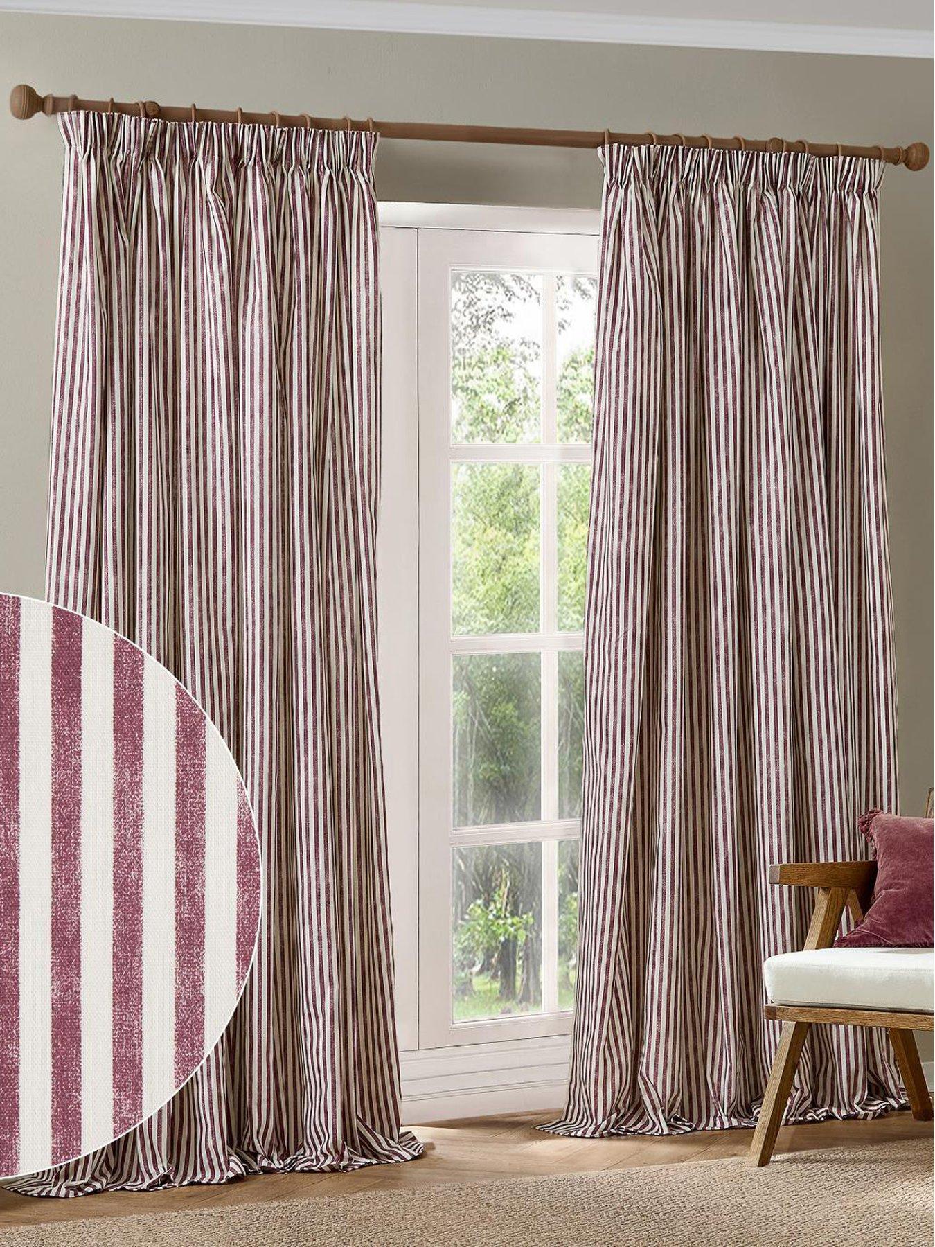 Image 5 of 5 of Yard Hebden 117x183 Pencil Pleat Curtains Beetroot
