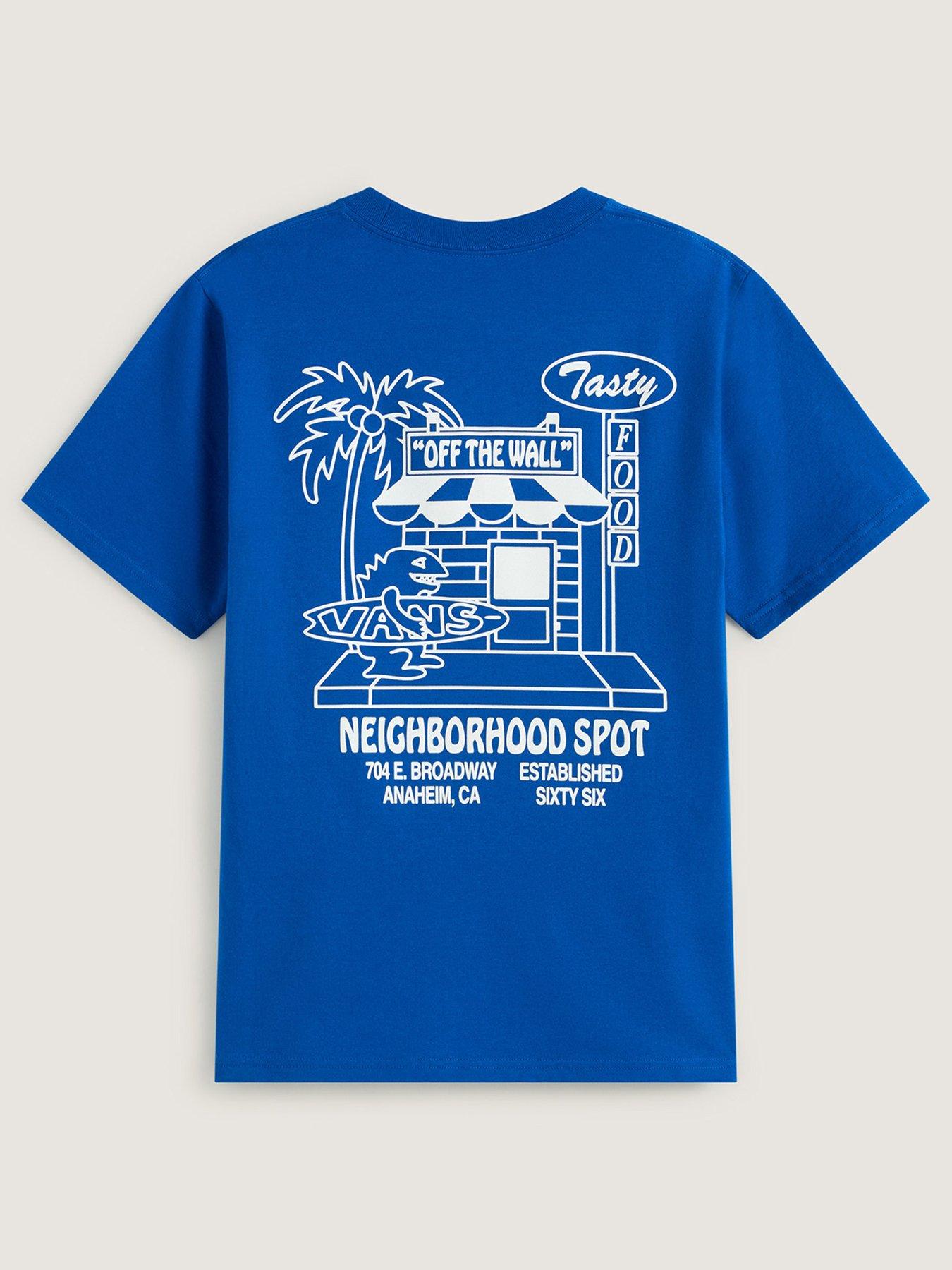 Image 2 of 2 of Vans Kids Food Spot Graphic Print T-Shirt - Classic Blue
