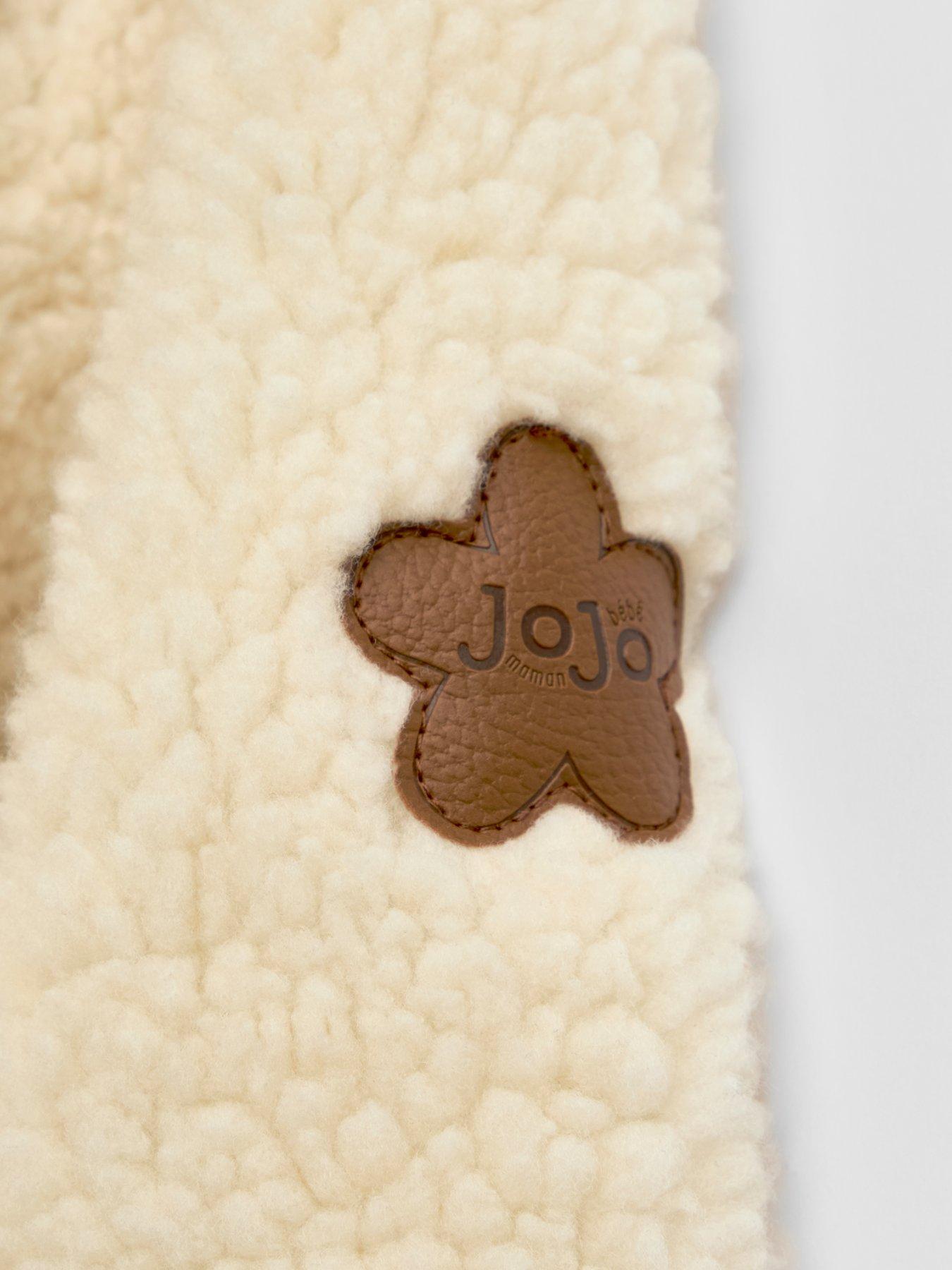 Image 5 of 6 of JoJo Maman Bebe Girls Toddler Ditsy Floral Reversible Fleece &amp; Cord Jacket - Blue