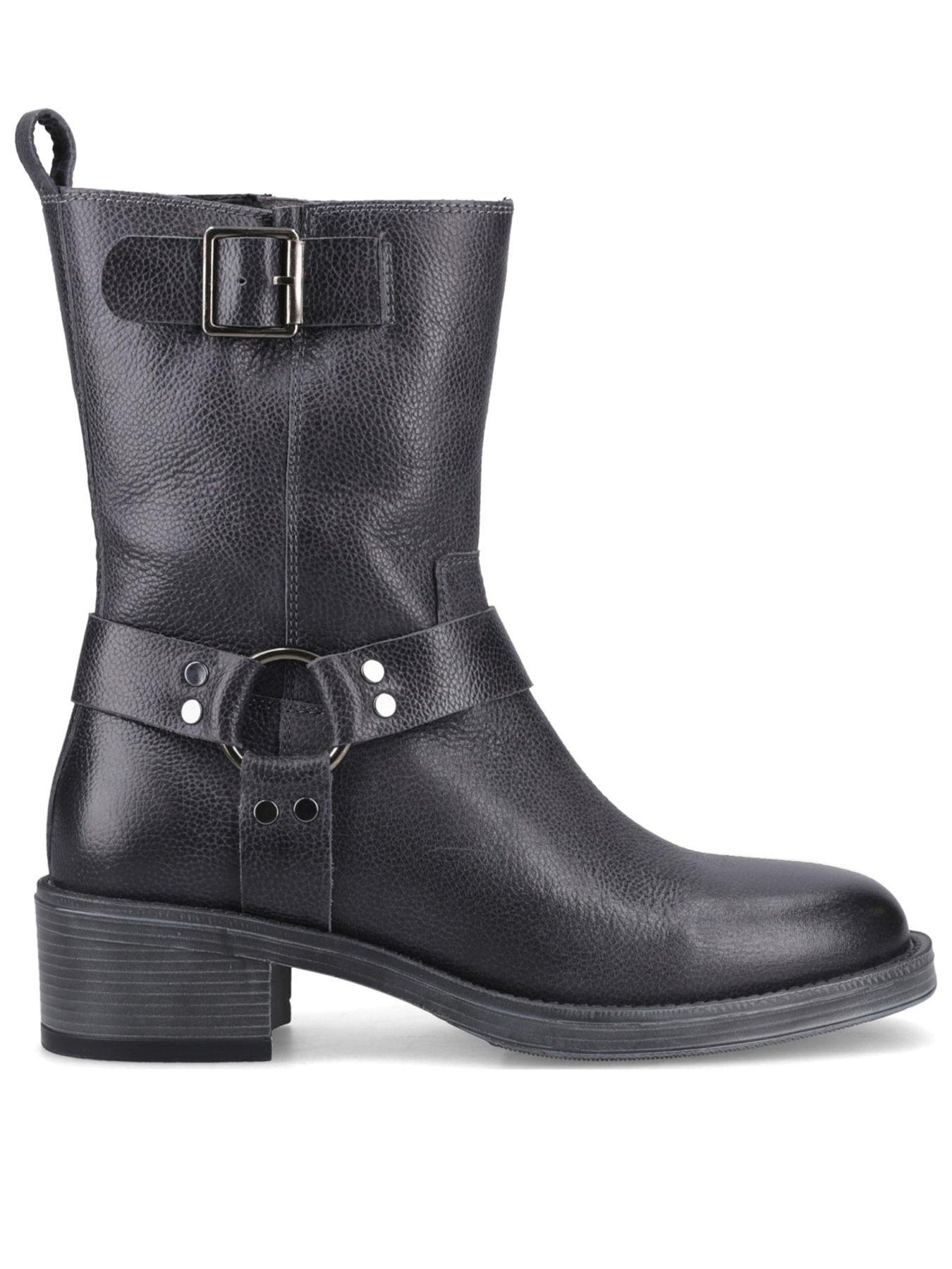 Hush Puppies Althea Buckle Boot Black