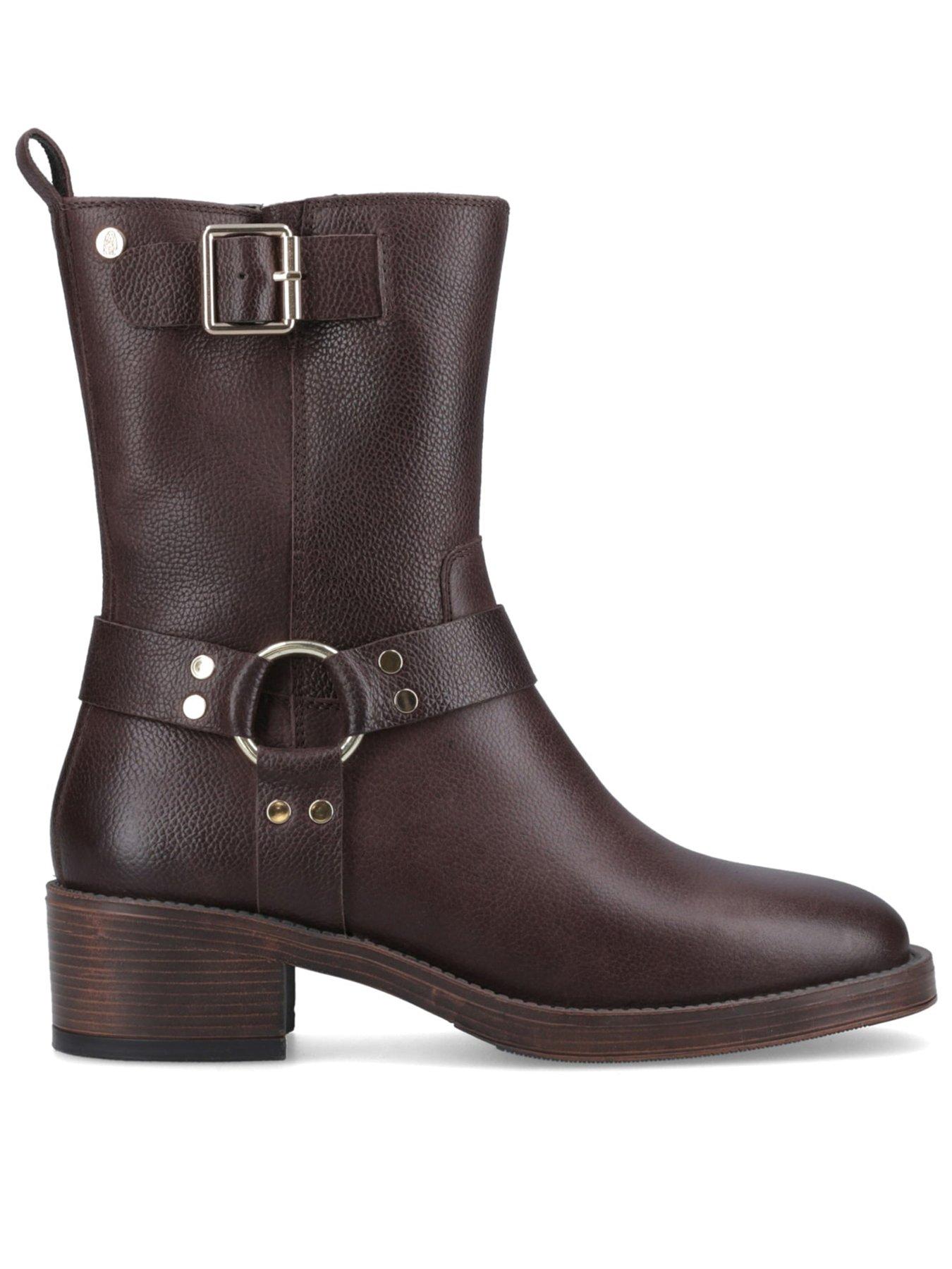 Hush Puppies Althea Buckle Boot - Brown