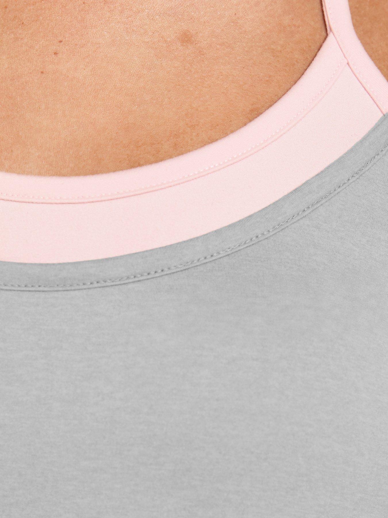 Image 5 of 5 of New Look 915 Girls 2 In 1 Halterneck Long Sleeve Top - Grey