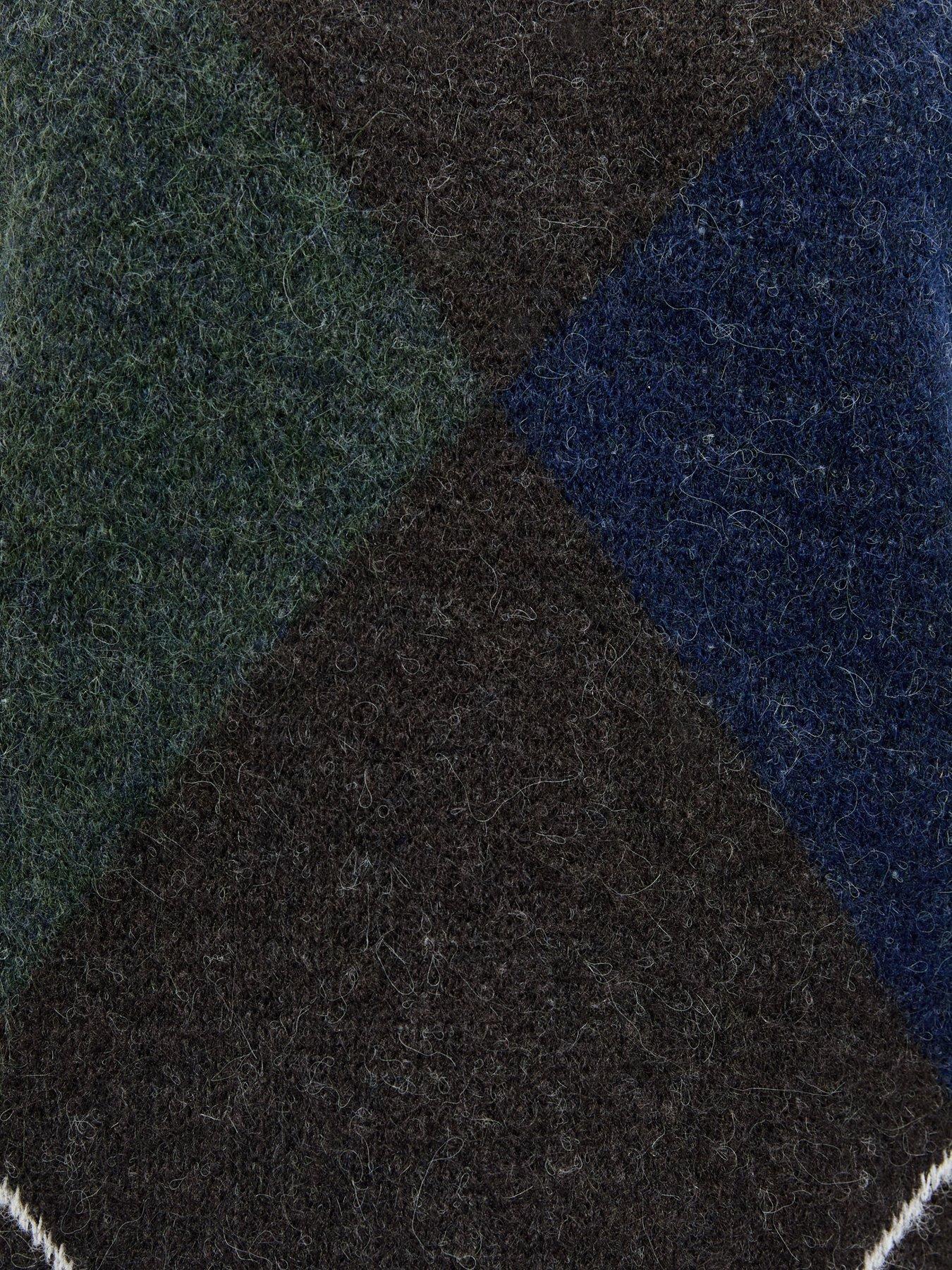 Image 5 of 5 of New Look Womens Argyle Crew Neck Jumper - Grey