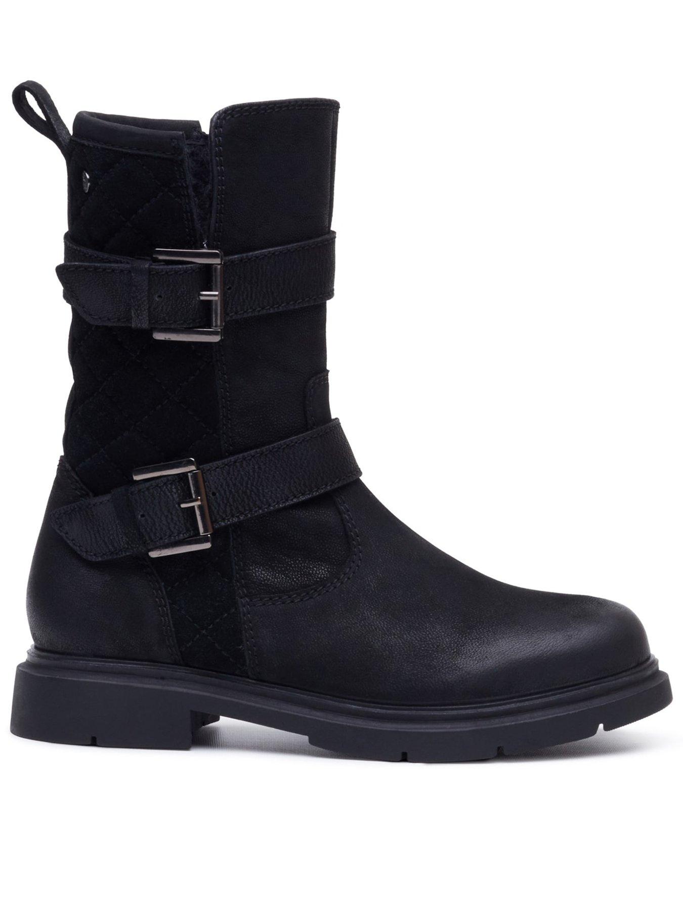 Hush Puppies Celine Buckle Boot - Black