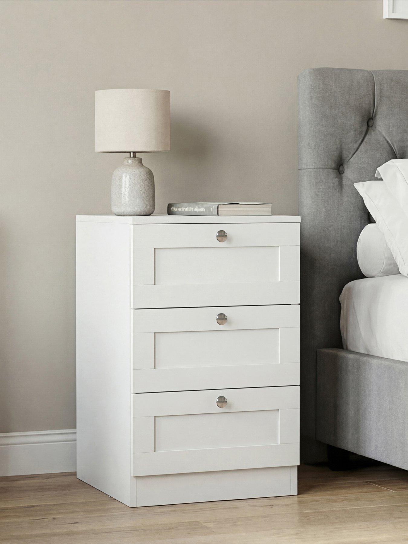 Image 1 of 7 of Vida Designs Altino 3 Drawer Bedside Chest
