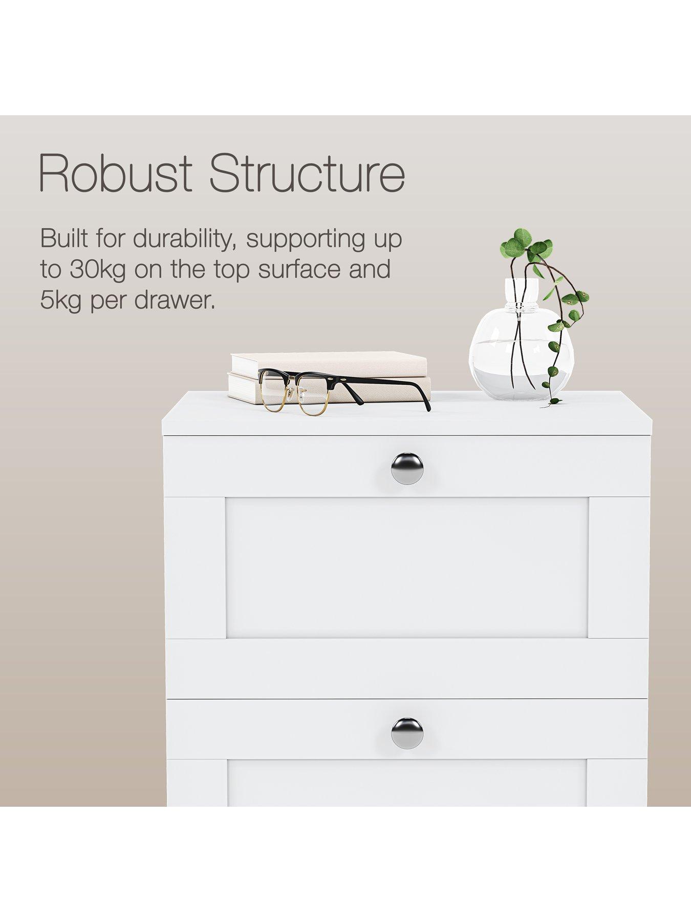 Image 3 of 7 of Vida Designs Altino 3 Drawer Bedside Chest