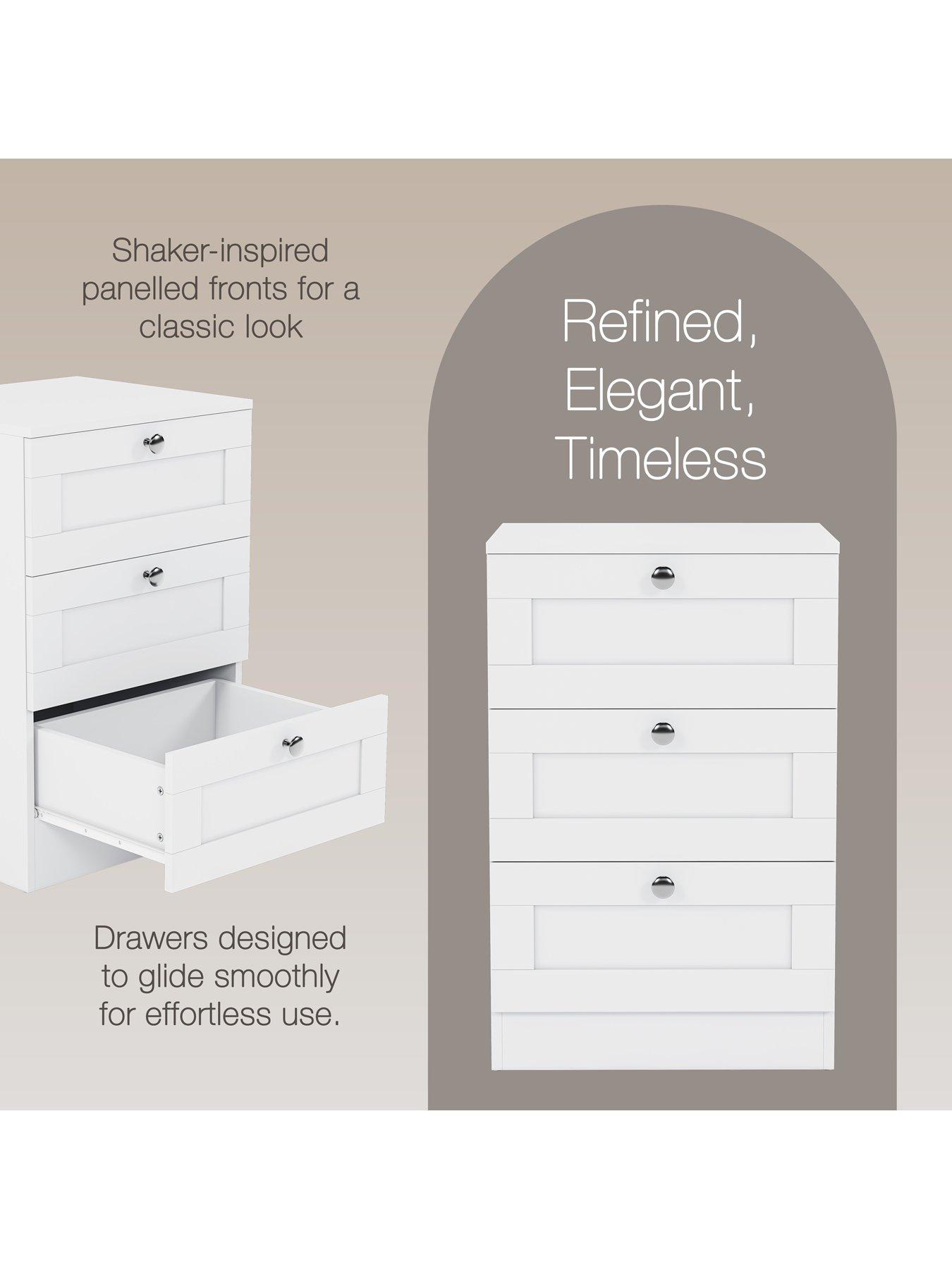 Image 5 of 7 of Vida Designs Altino 3 Drawer Bedside Chest