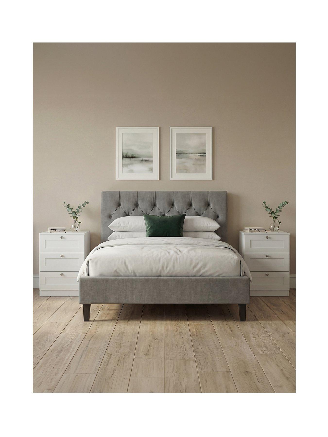 Image 2 of 7 of Vida Designs Altino 3 Drawer Bedside Chest - Set Of 2