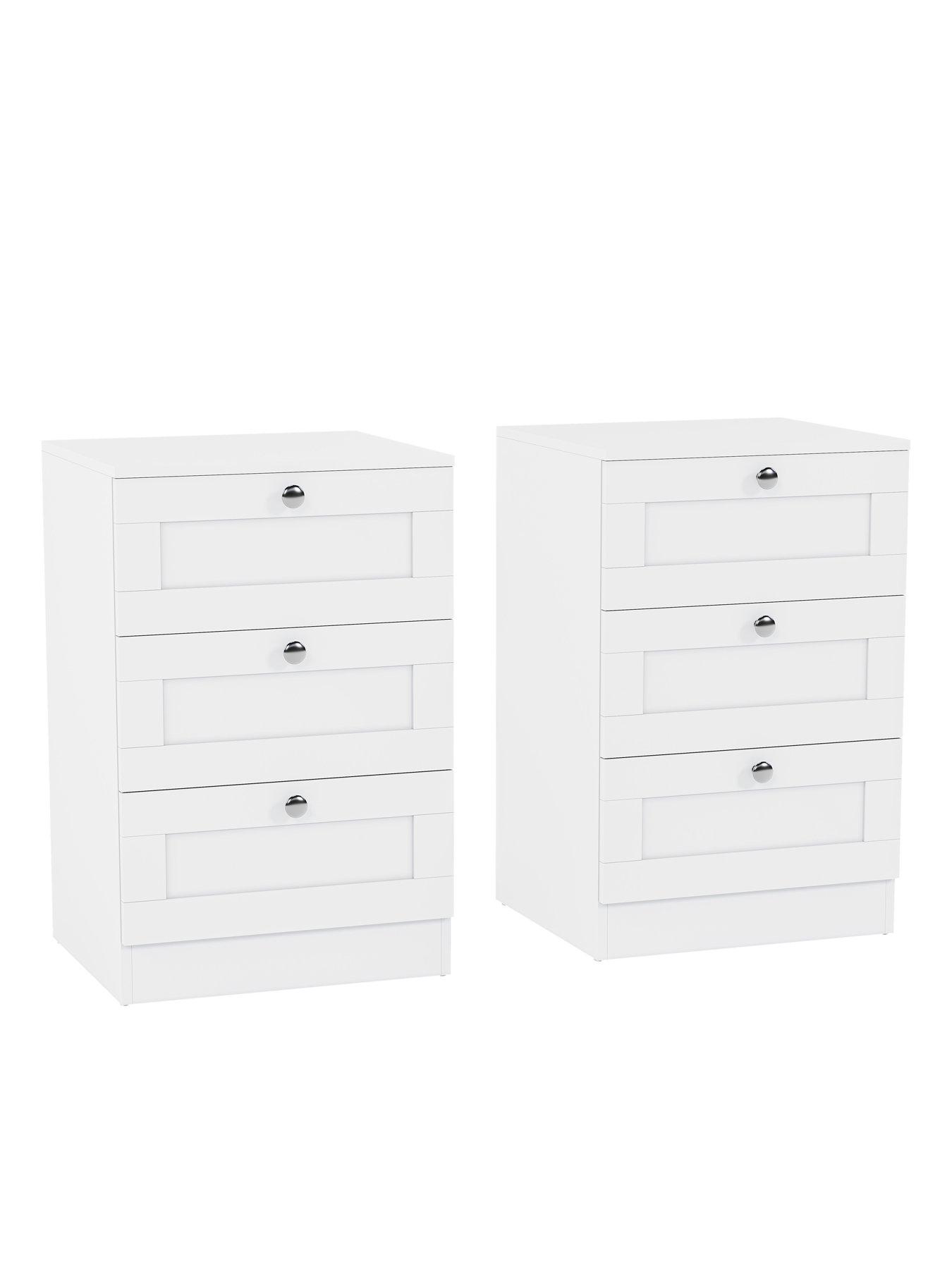 Image 7 of 7 of Vida Designs Altino 3 Drawer Bedside Chest - Set Of 2