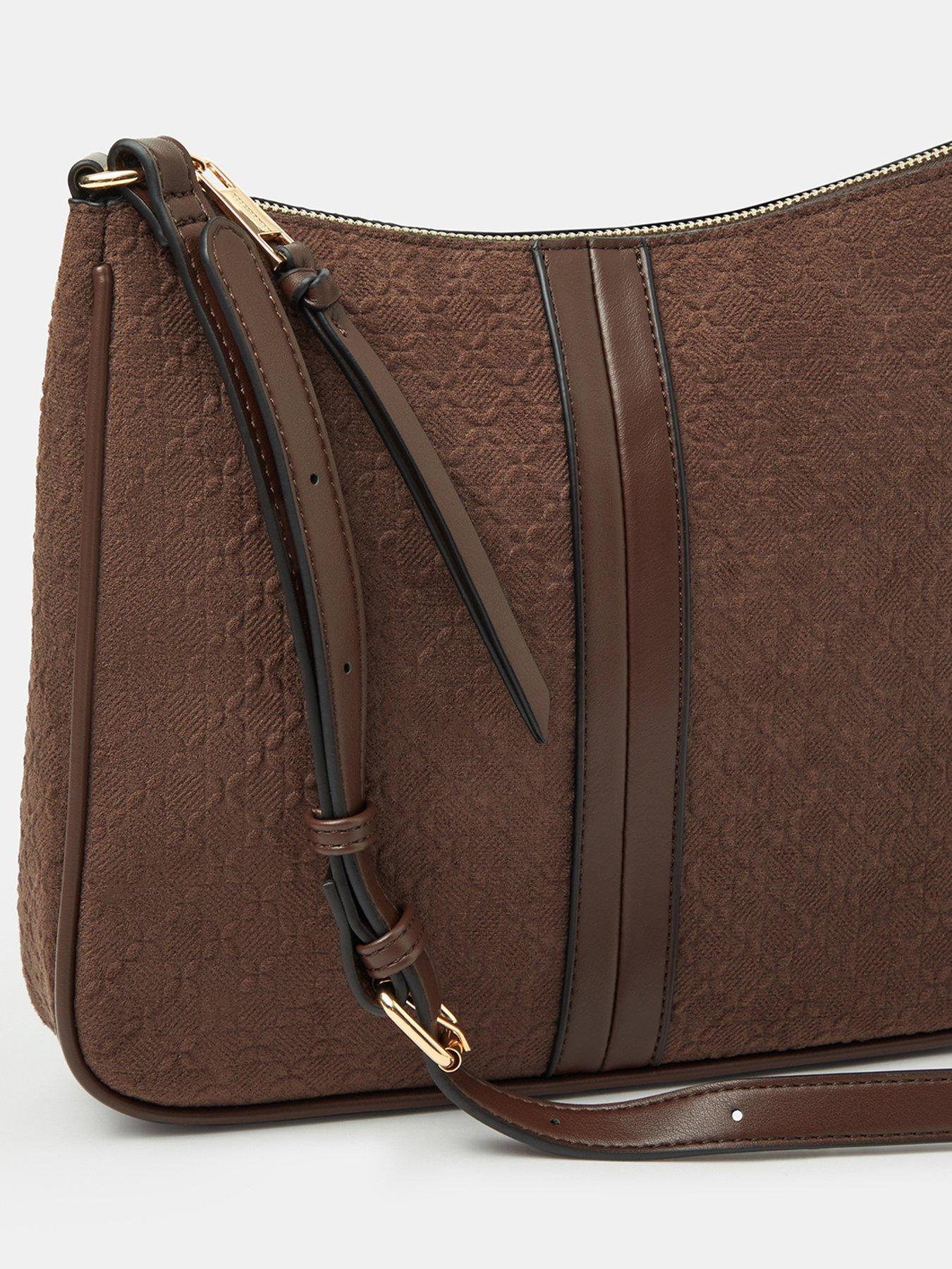 Image 4 of 5 of Accessorize Suedette Embossed Crossbo