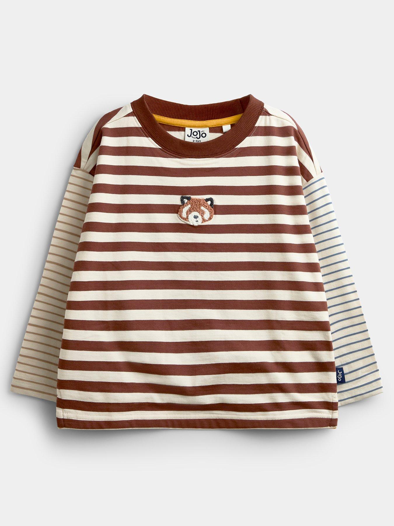 Image 2 of 6 of JoJo Maman Bebe Toddler Boys Boucle Red Panda 2 Piece Set - Grey