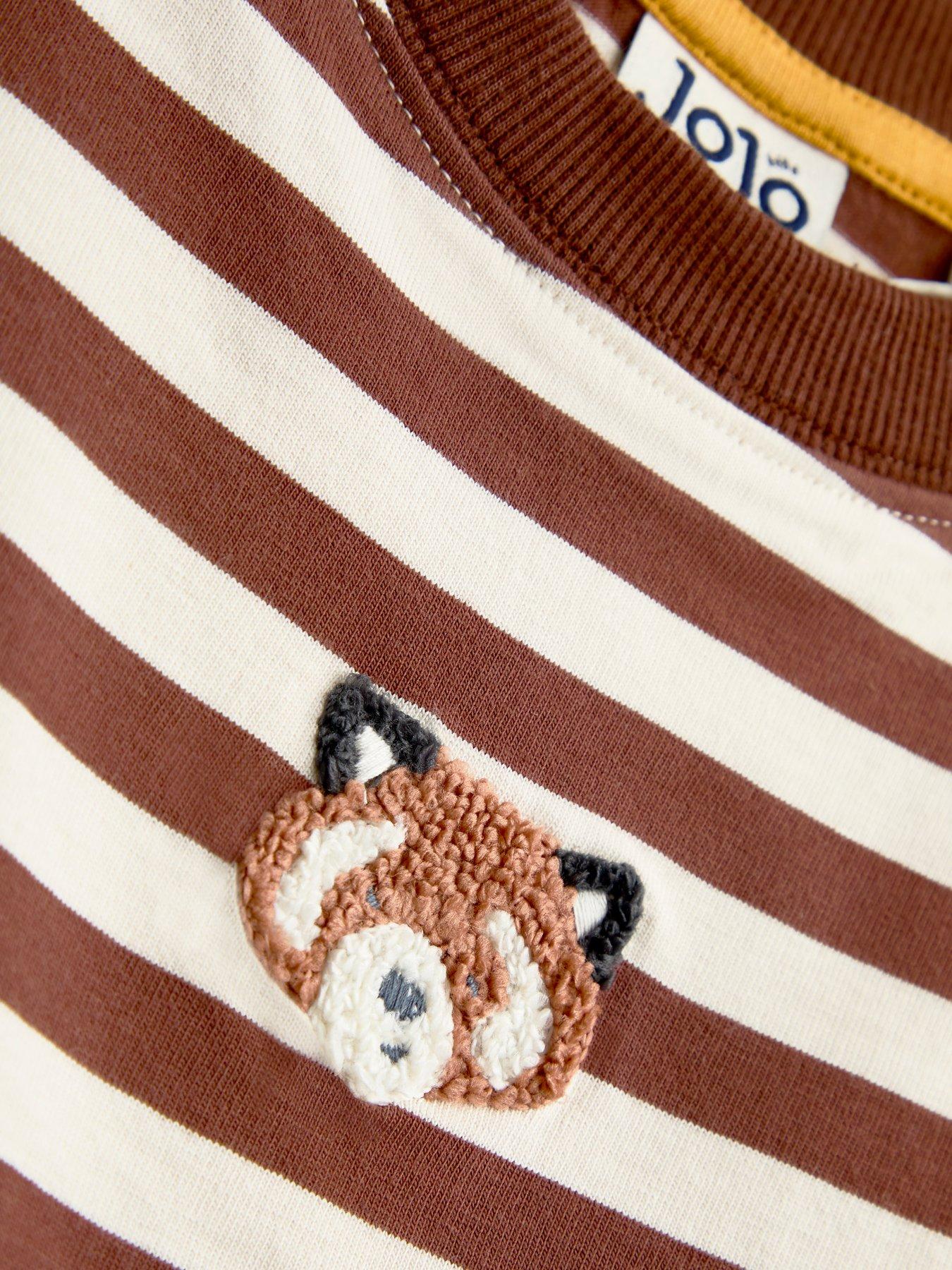 Image 3 of 6 of JoJo Maman Bebe Toddler Boys Boucle Red Panda 2 Piece Set - Grey