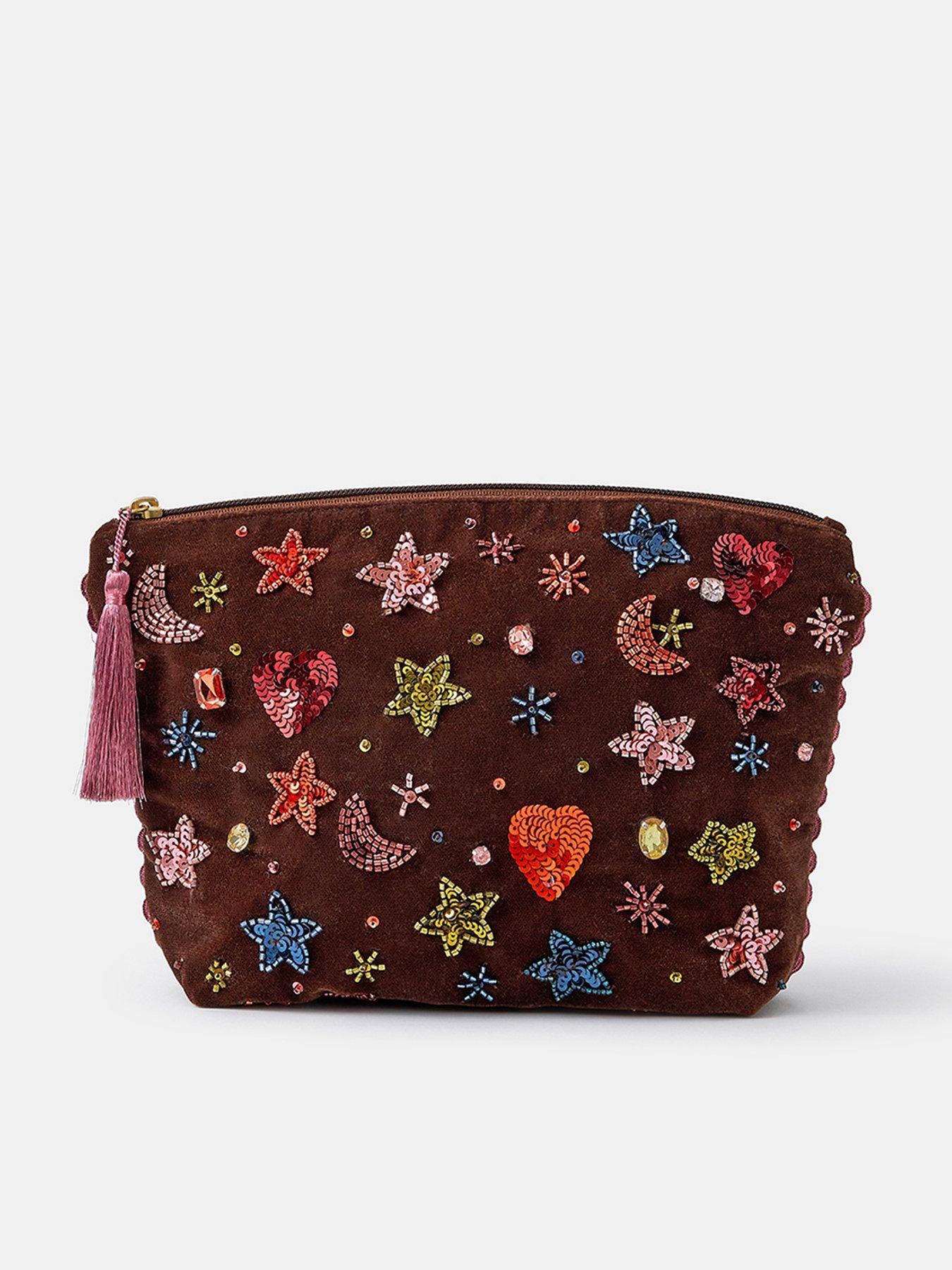 Image 1 of 4 of Accessorize Large Stars Embellished Purse