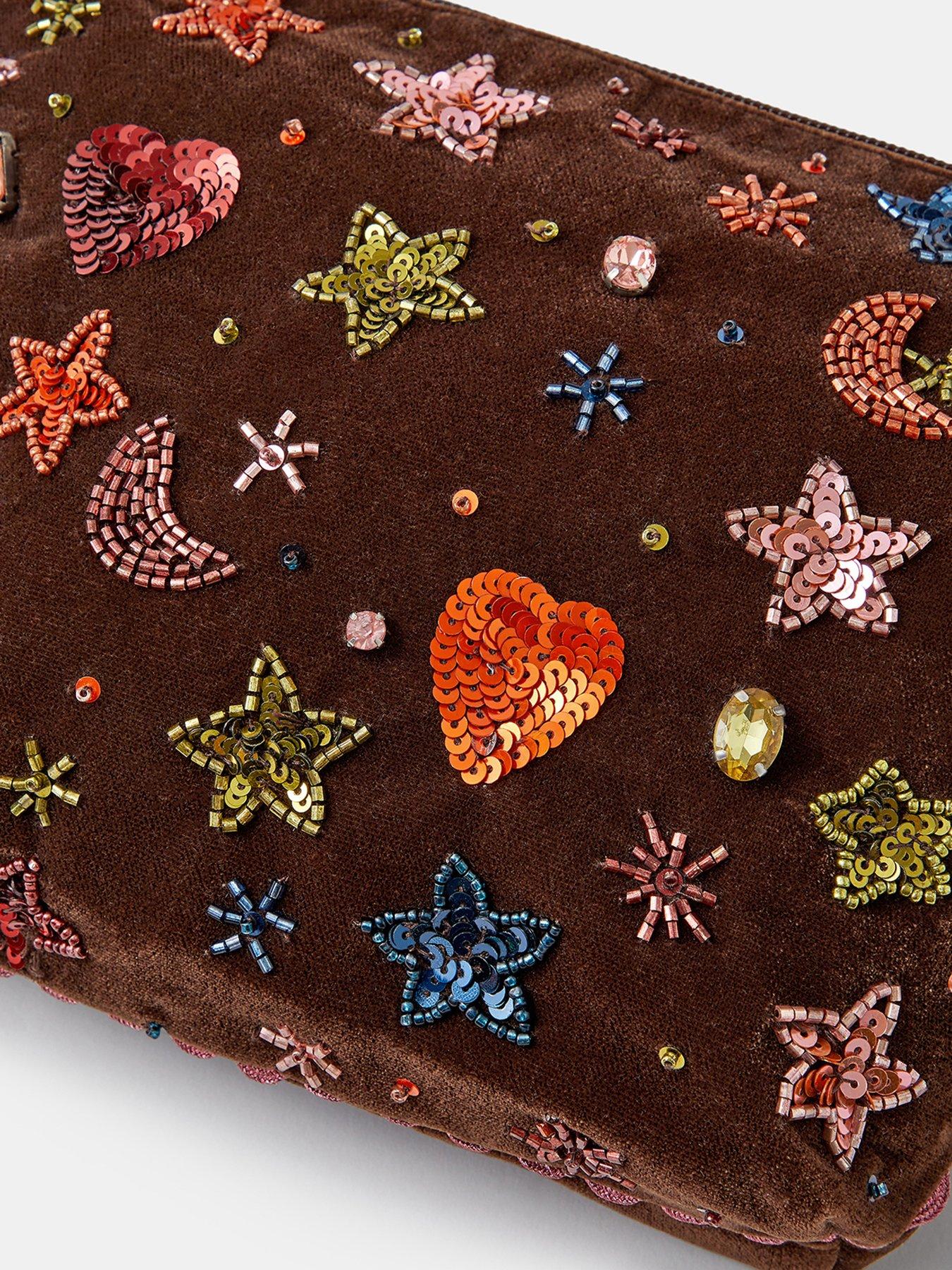 Image 3 of 4 of Accessorize Large Stars Embellished Purse