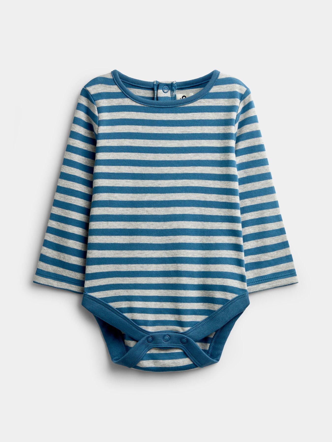 Image 5 of 6 of JoJo Maman Bebe Baby Boys Fox Dungaree Set - Blue