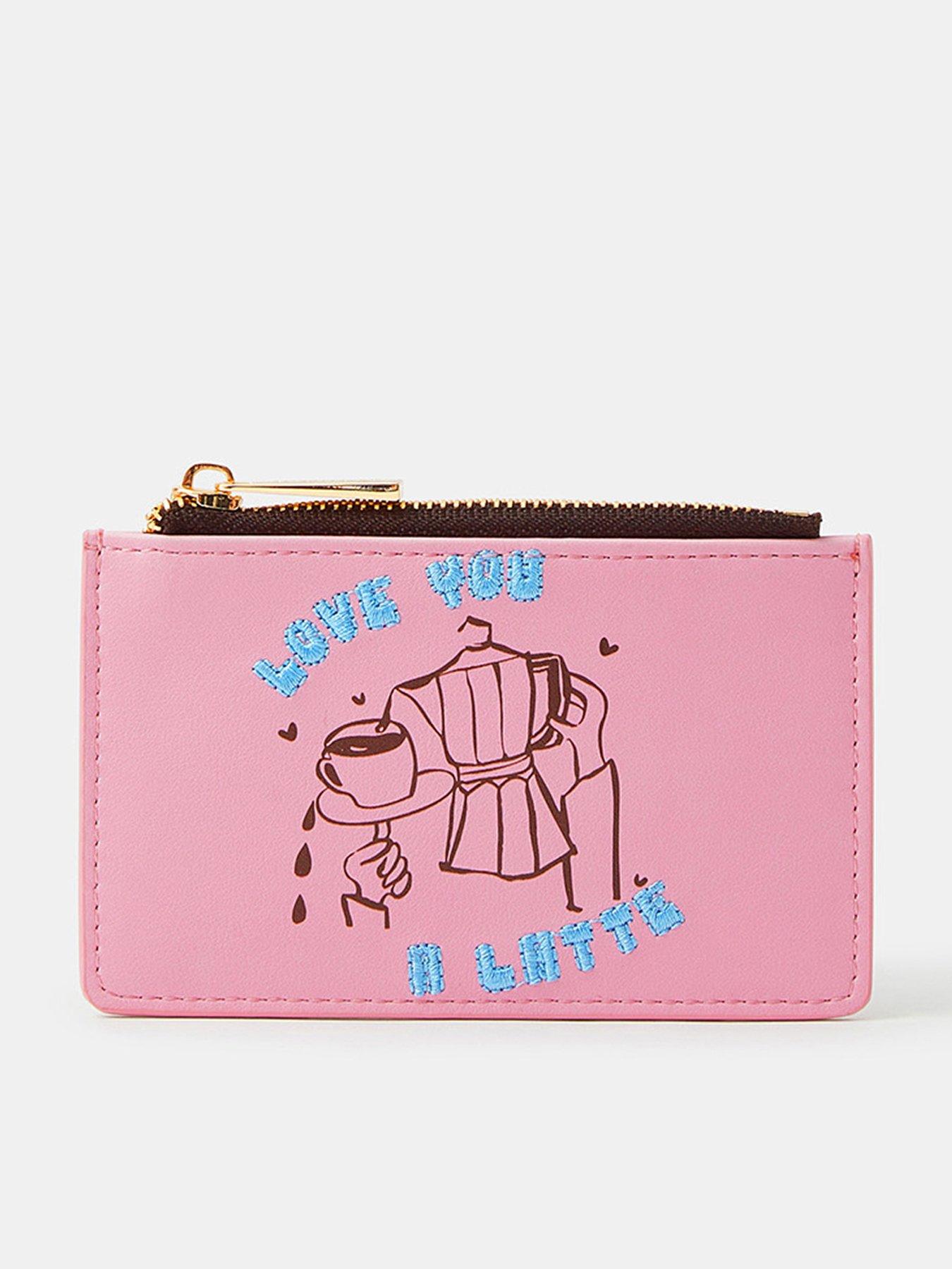 Accessorize Love You A Latte Card Holder - Pink