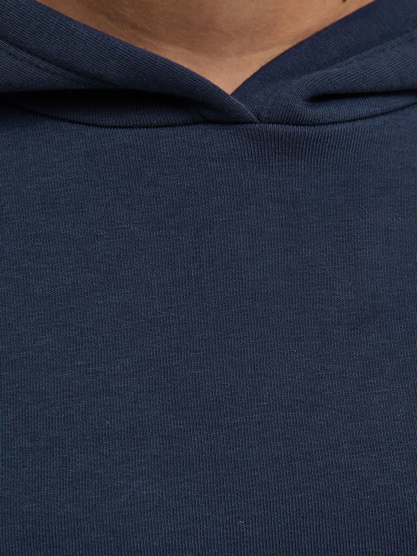 Image 5 of 5 of New Look 915 Girls Oversized Bubble Hem Hoodie - Navy