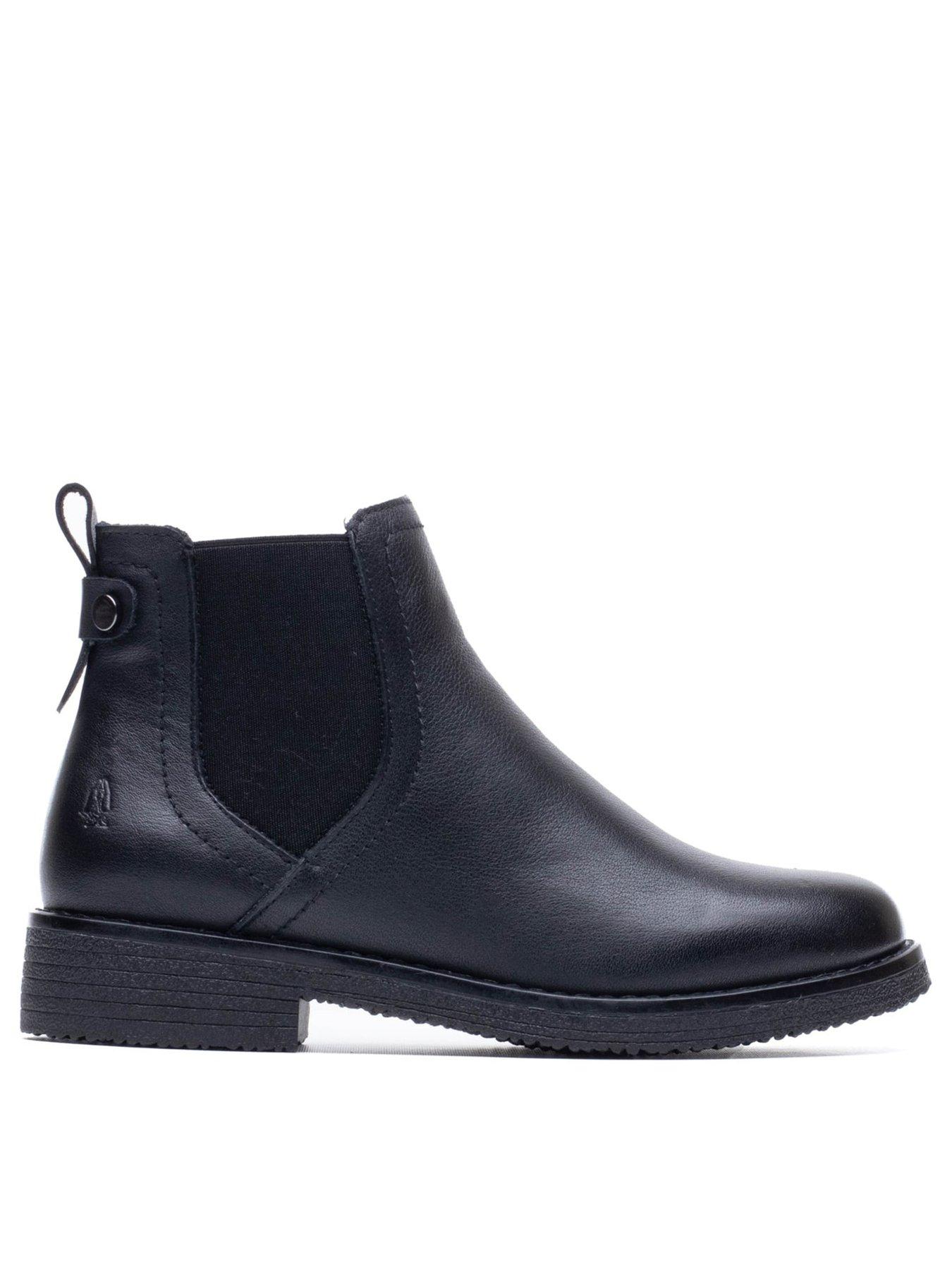 Hush Puppies Maddy Leather Boot - Black