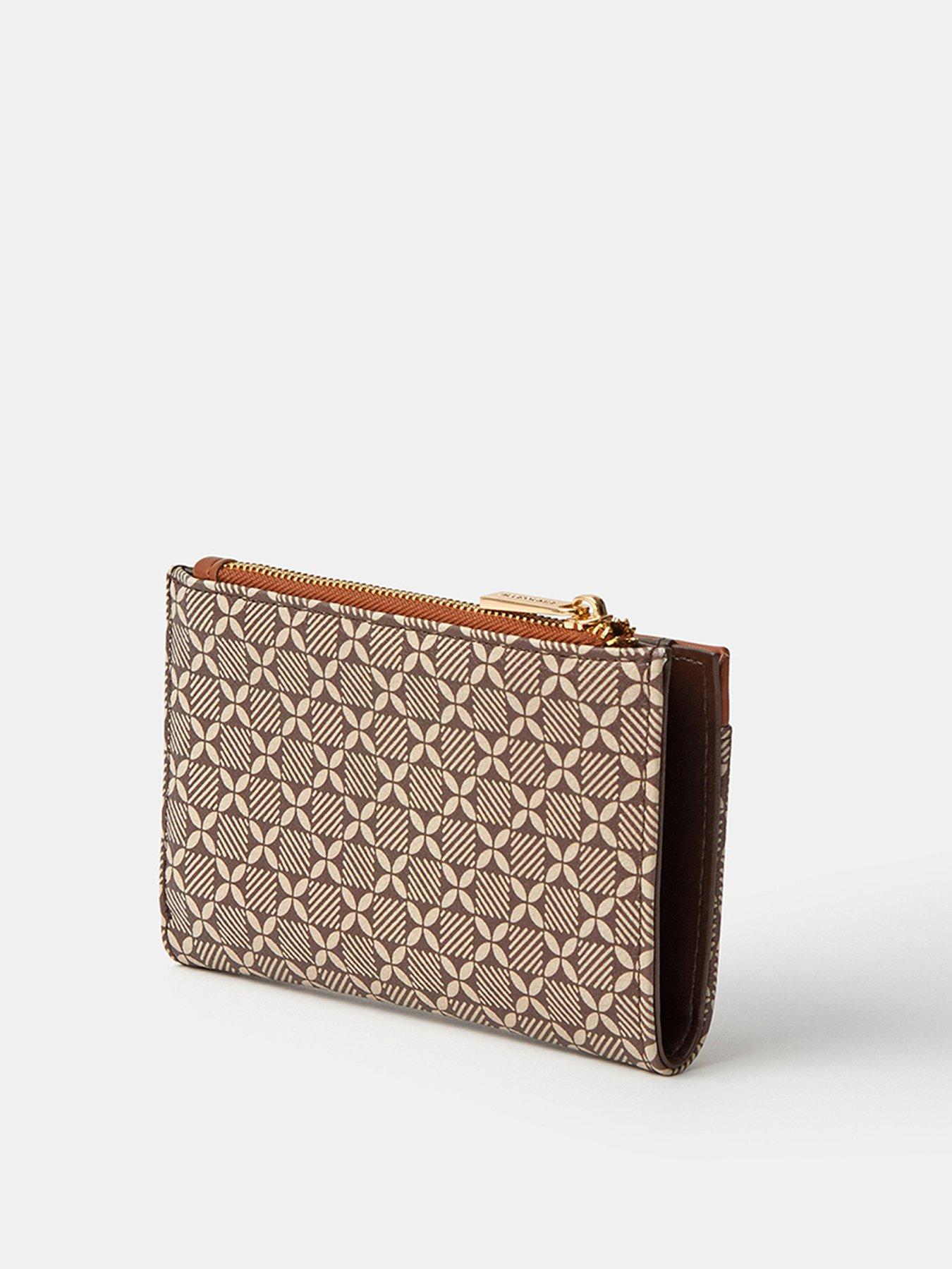 Image 2 of 3 of Accessorize Monogram Print Slimline Purse - Multi